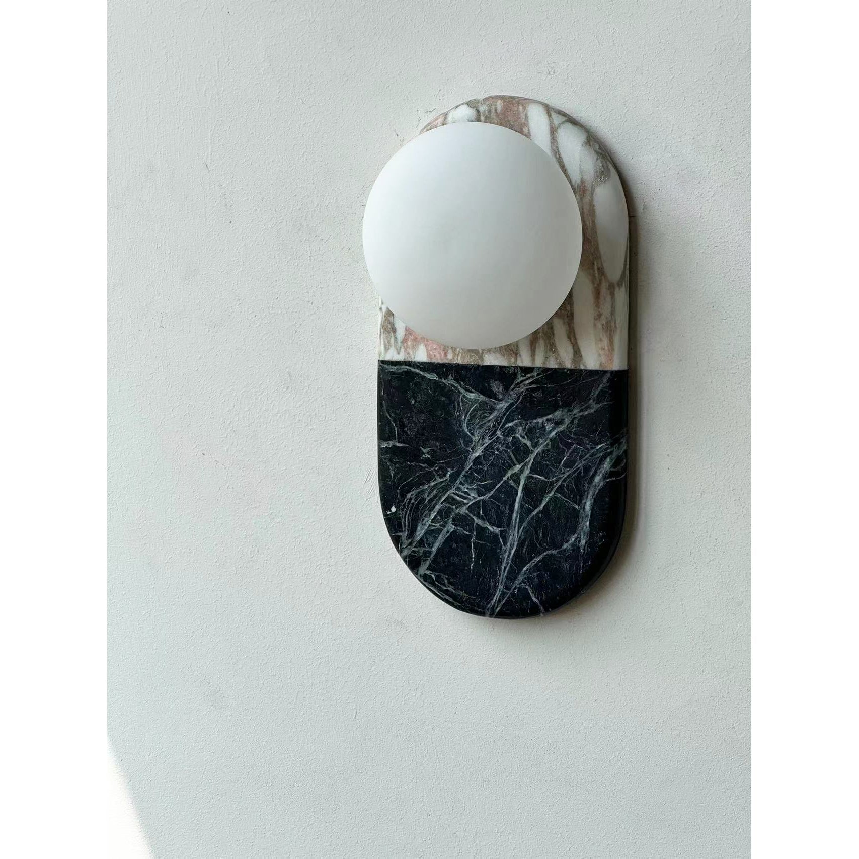 Alvynan Modern Minimalist Marble Sconce Wall Lamp - Lamp Copper
