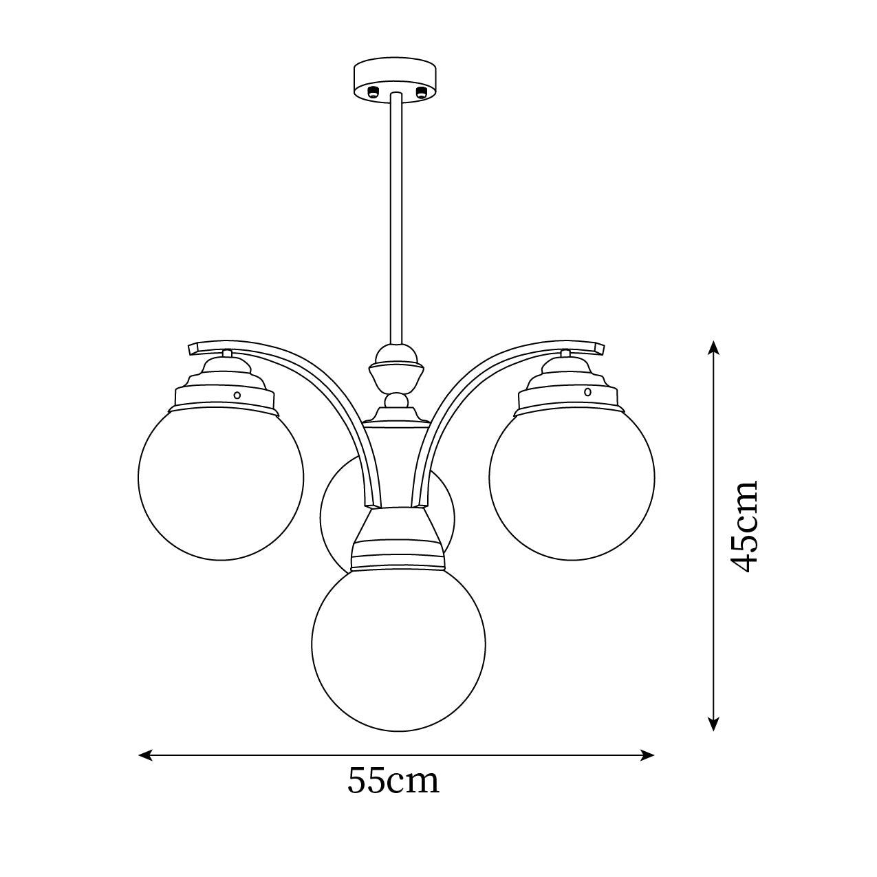 Salamanca Chandelier Pink Glass Globes Chrome Arcs Stylish - Letslighting