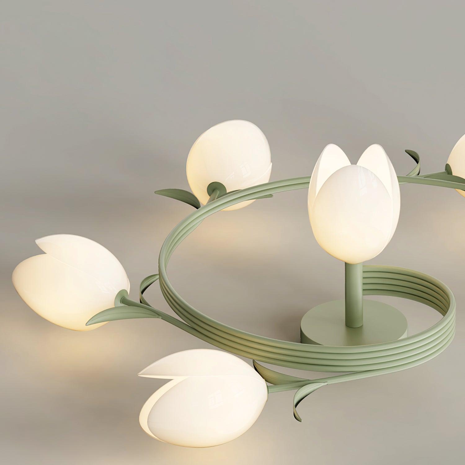 Iris 6-Light Tulip Ceiling Light - Letslighting