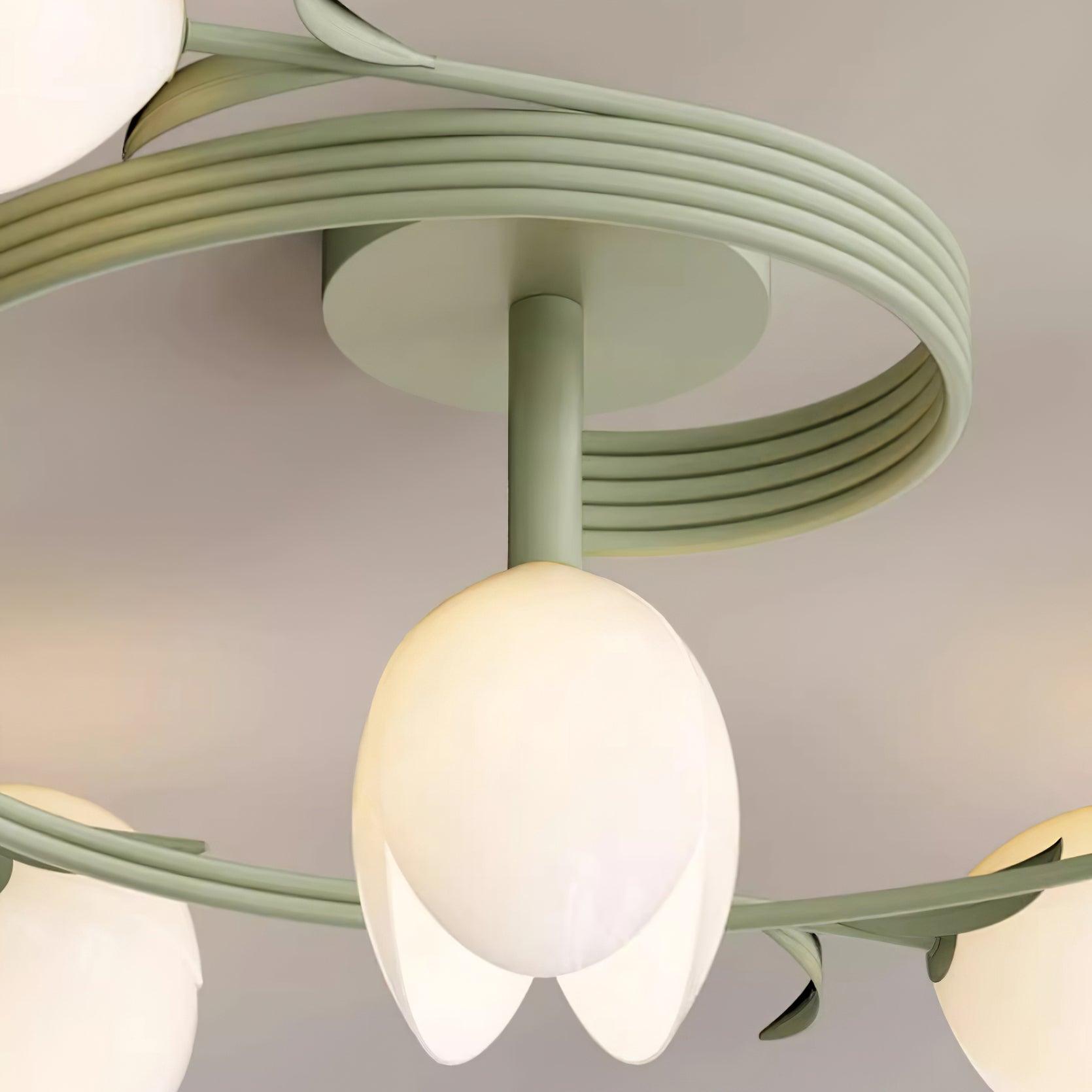 Iris 6-Light Tulip Ceiling Light - Letslighting