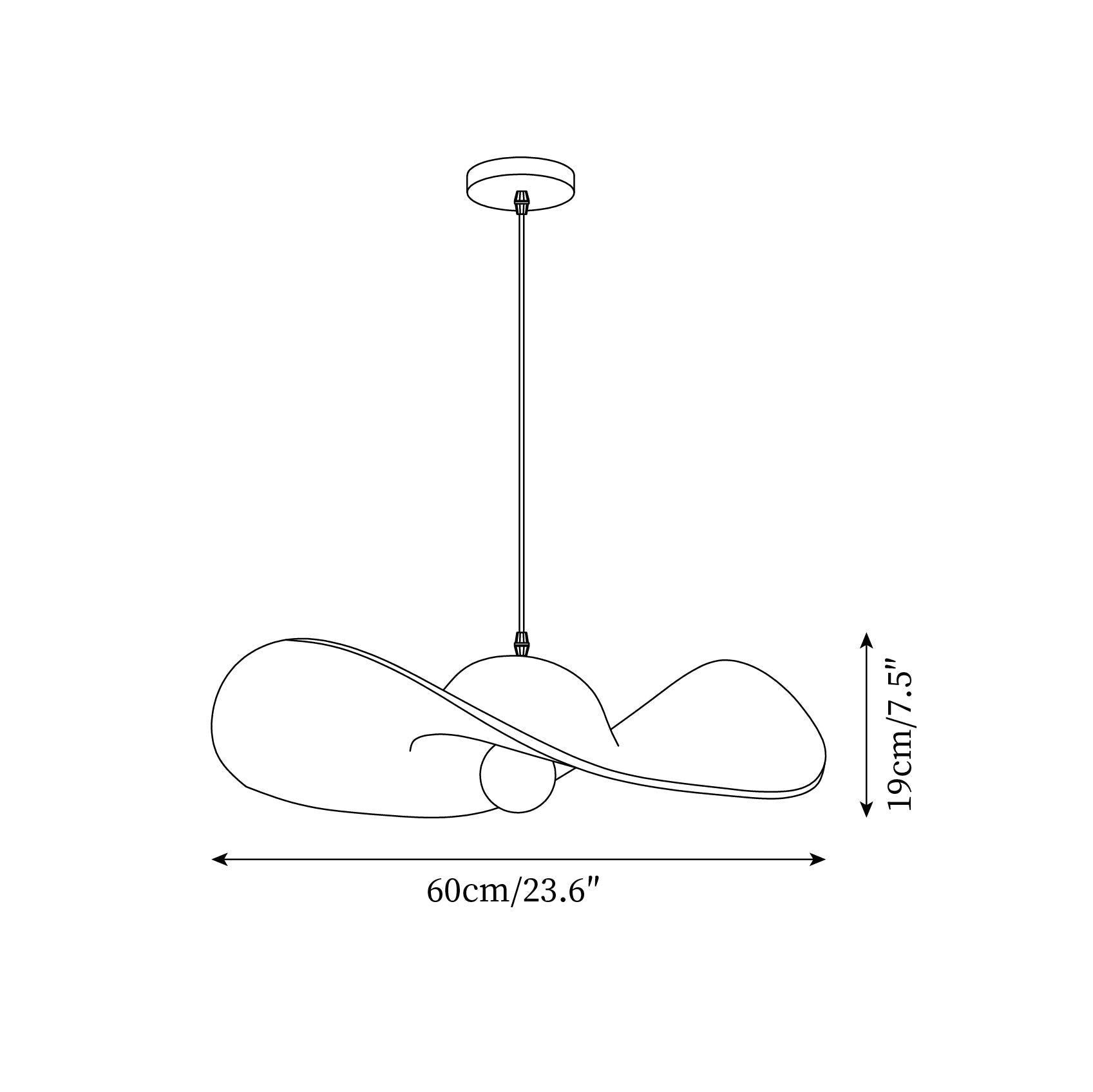 Piuma Pendant Lamp Hat - Letslighting