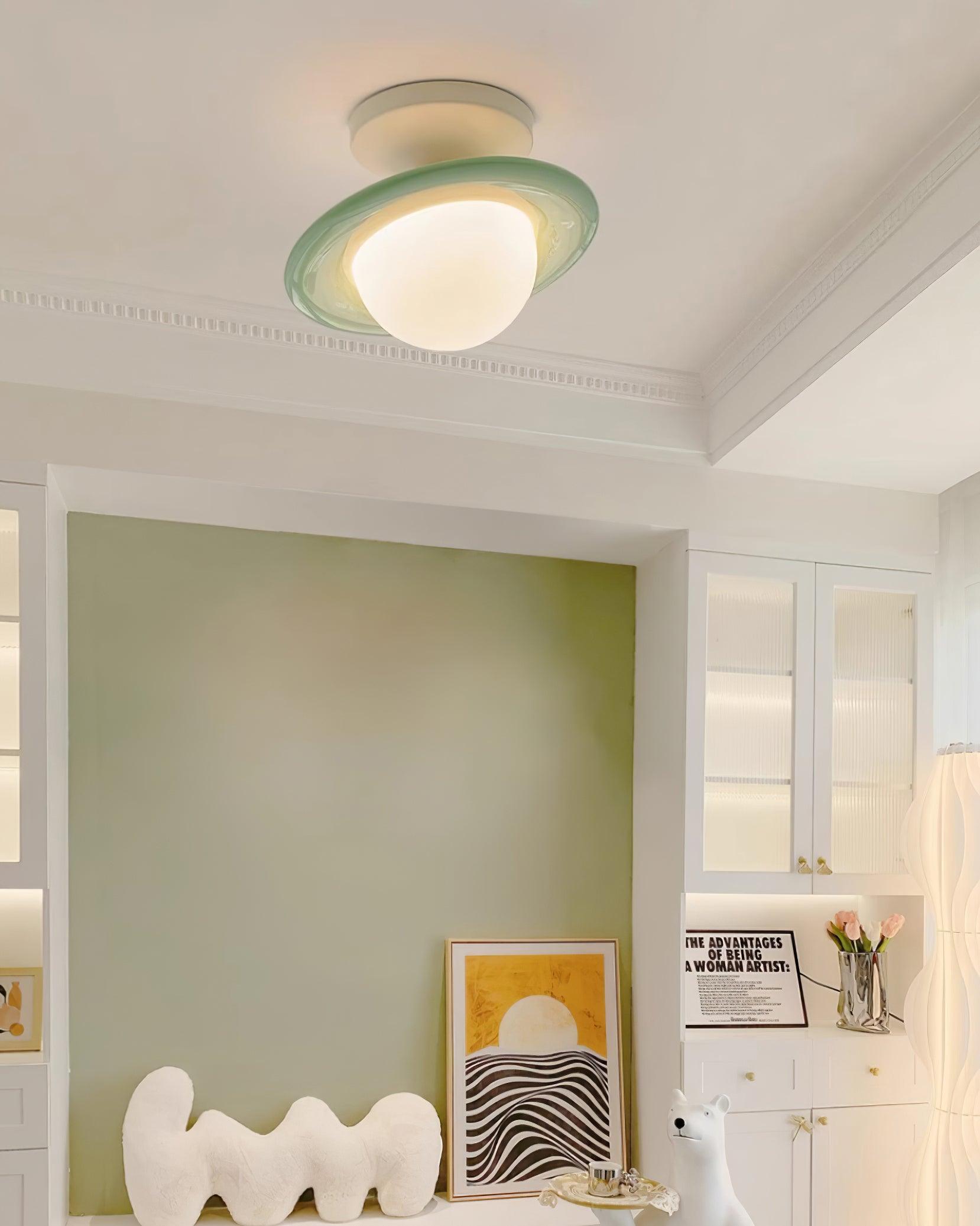 Ceiling Light Playful Planet Shape Soft Glow Whimsical Modern - Letslighting