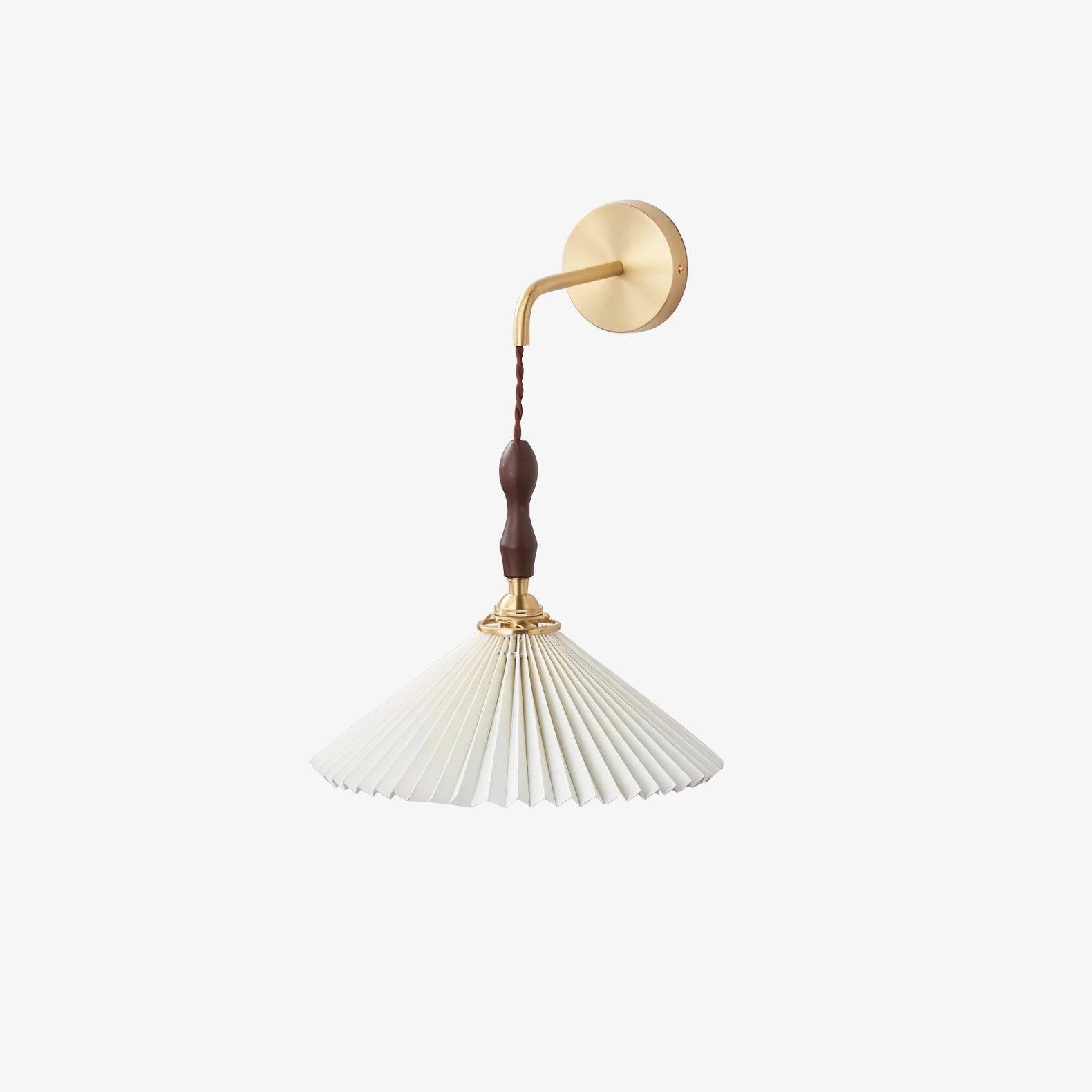 Pleated Wooden Wall Lamp - Blowlighting