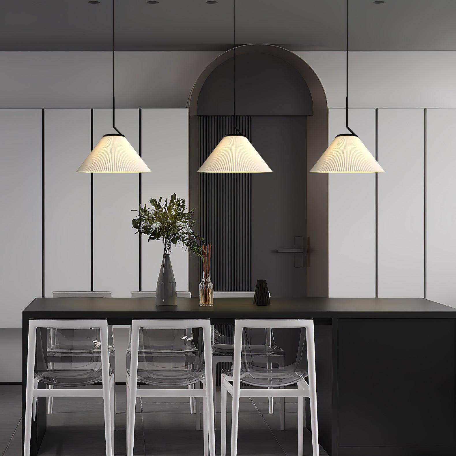 Zoravine Pleated Fabric Pendant Light - Blowlighting