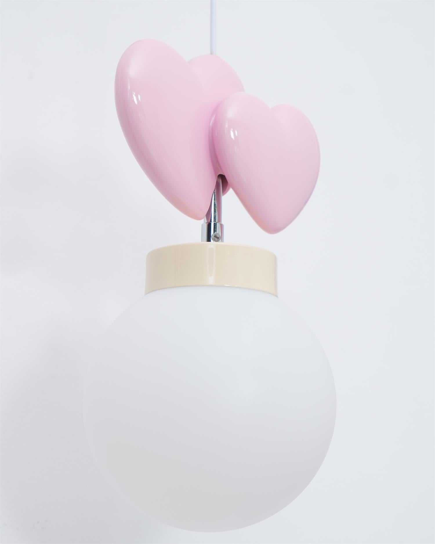 Wall Lamp Resin Heart Cluster Glass Globe Mount Romantic - Letslighting