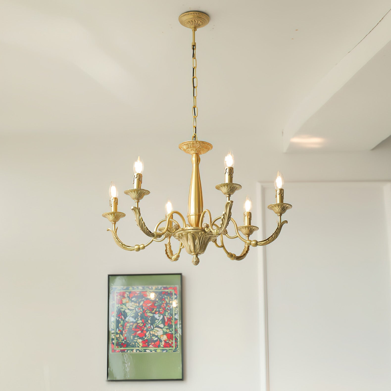 Cevynara Postmodern Luxury Metal Chandelier - Lamp Copper