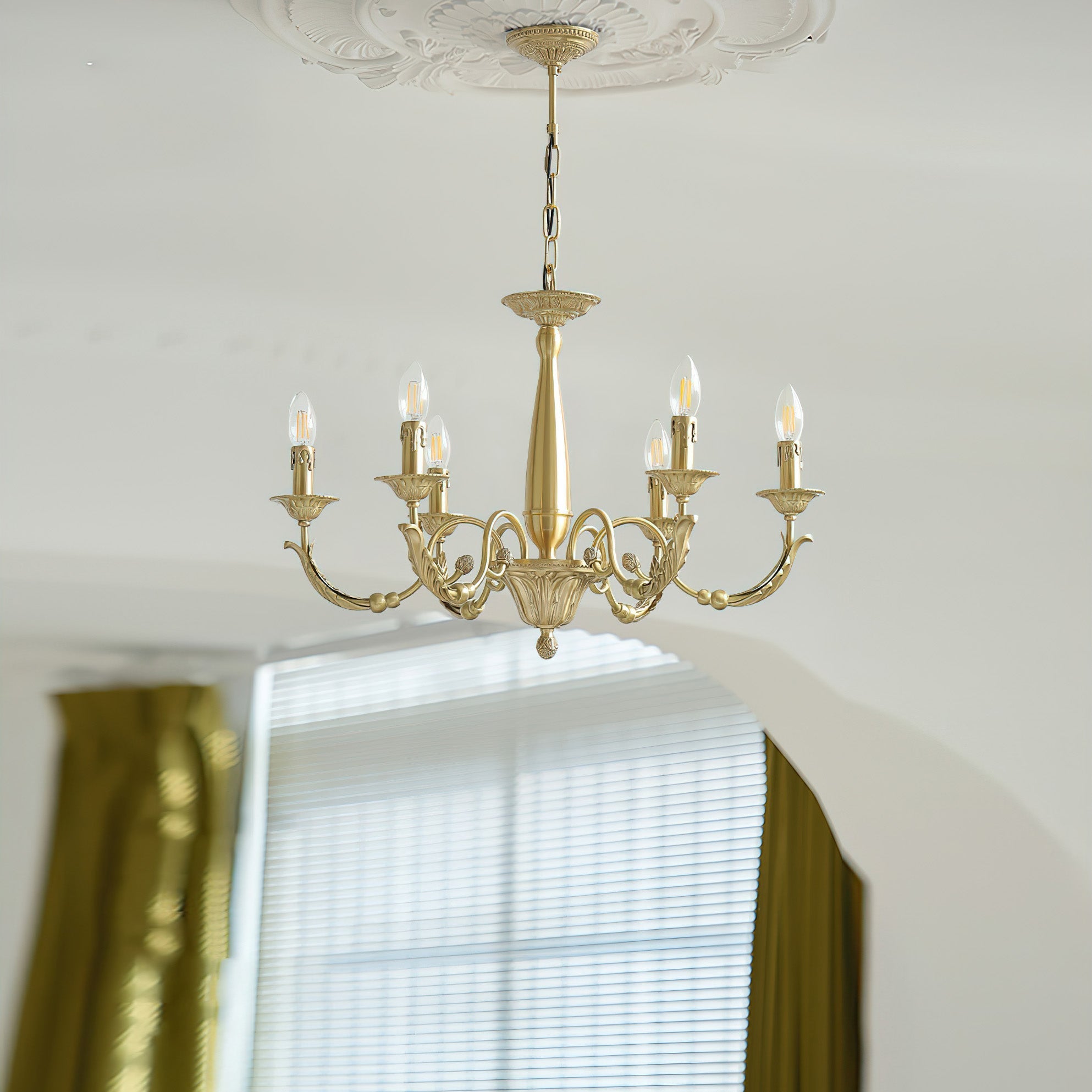 Cevynara Postmodern Luxury Metal Chandelier - Lamp Copper