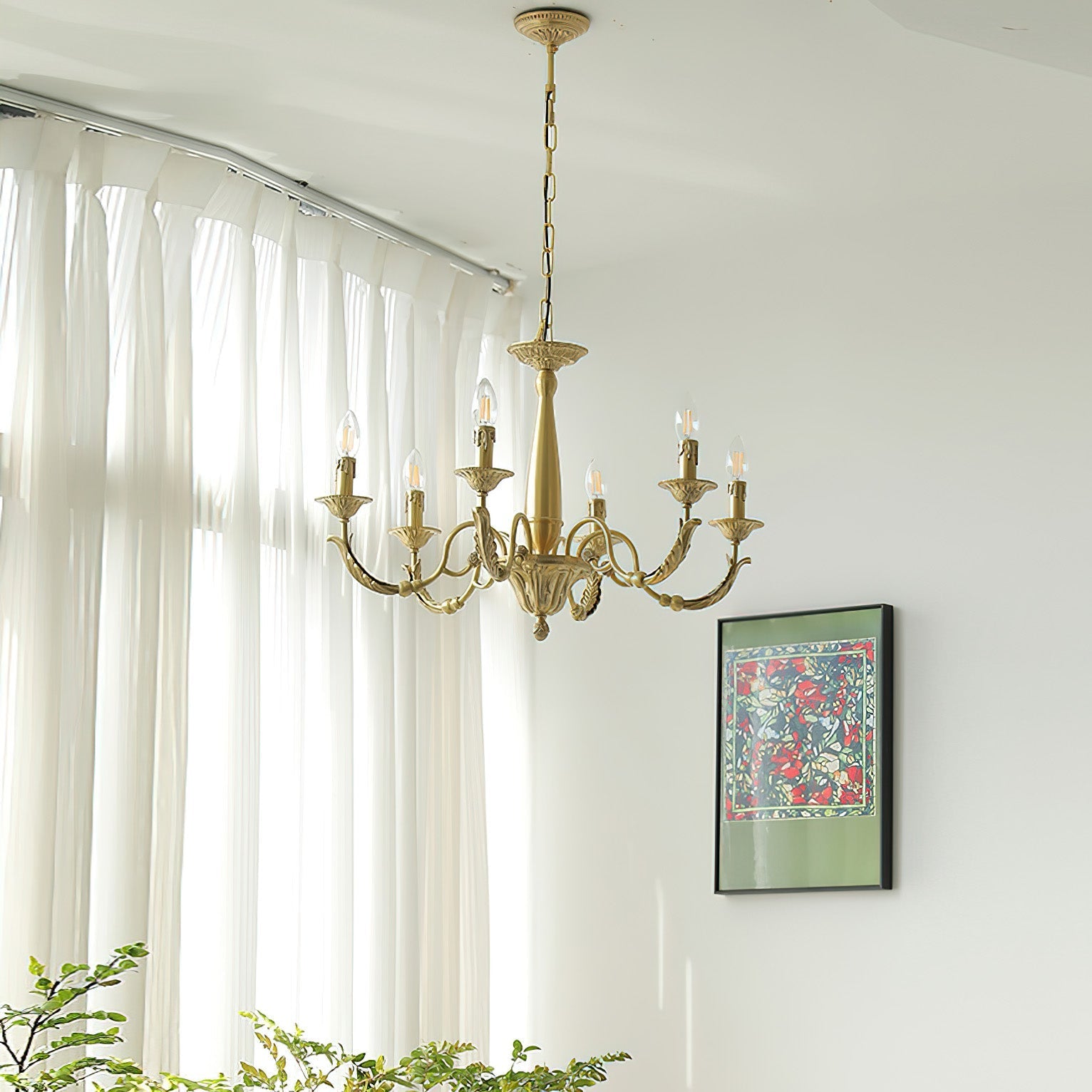 Cevynara Postmodern Luxury Metal Chandelier - Lamp Copper