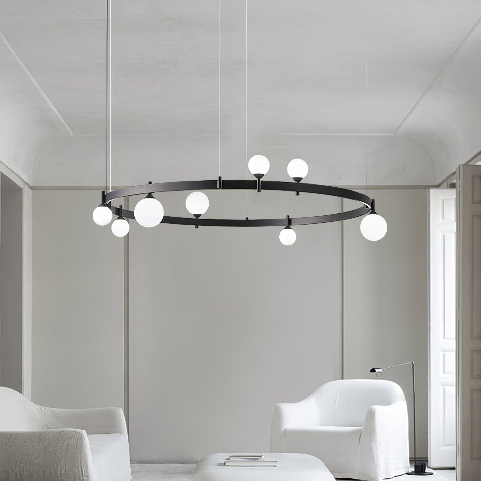 Linea Axis Round Chandelier - Letslighting