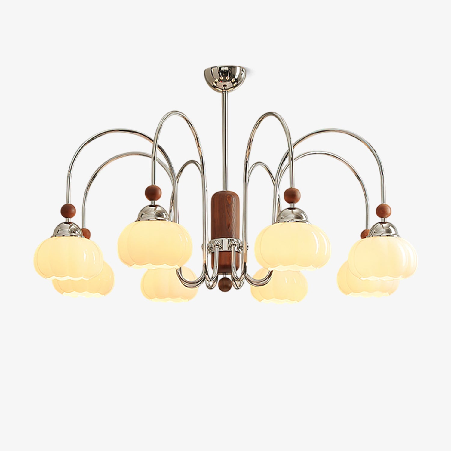 Pomona Lustre Élégant et Moderne en Verre