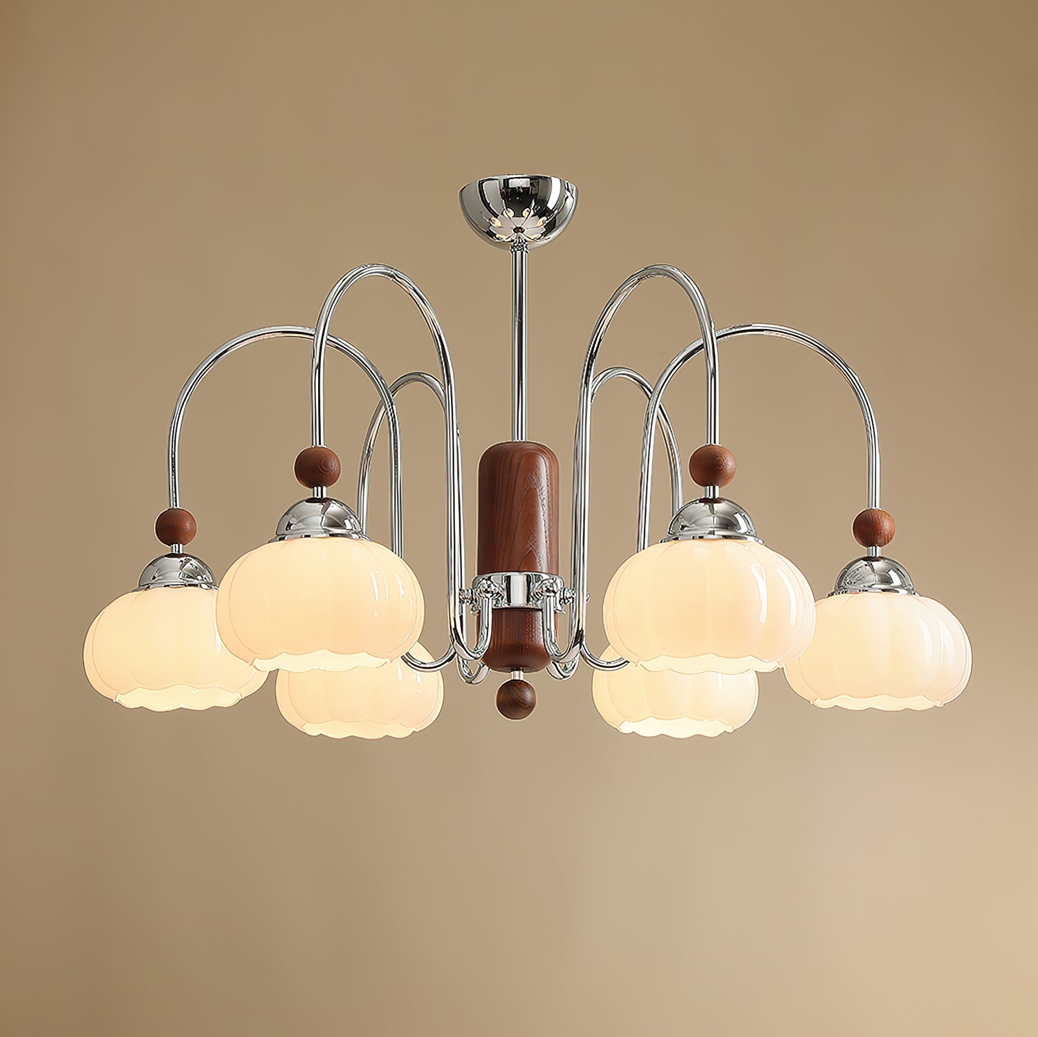 Pomona Lustre Élégant et Moderne en Verre