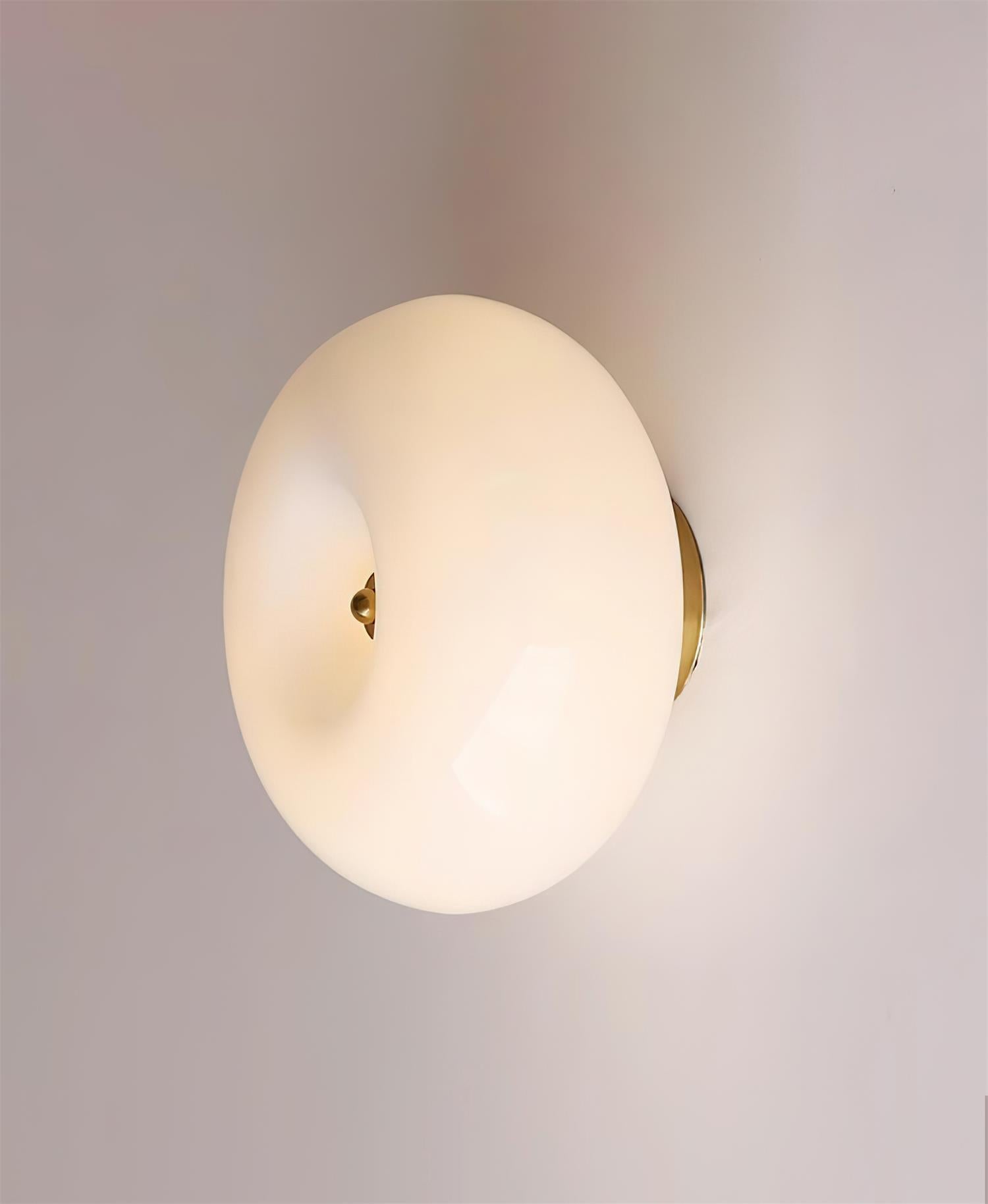 Popo Wall Lamp Glossy Doughnut Glass - Letslighting