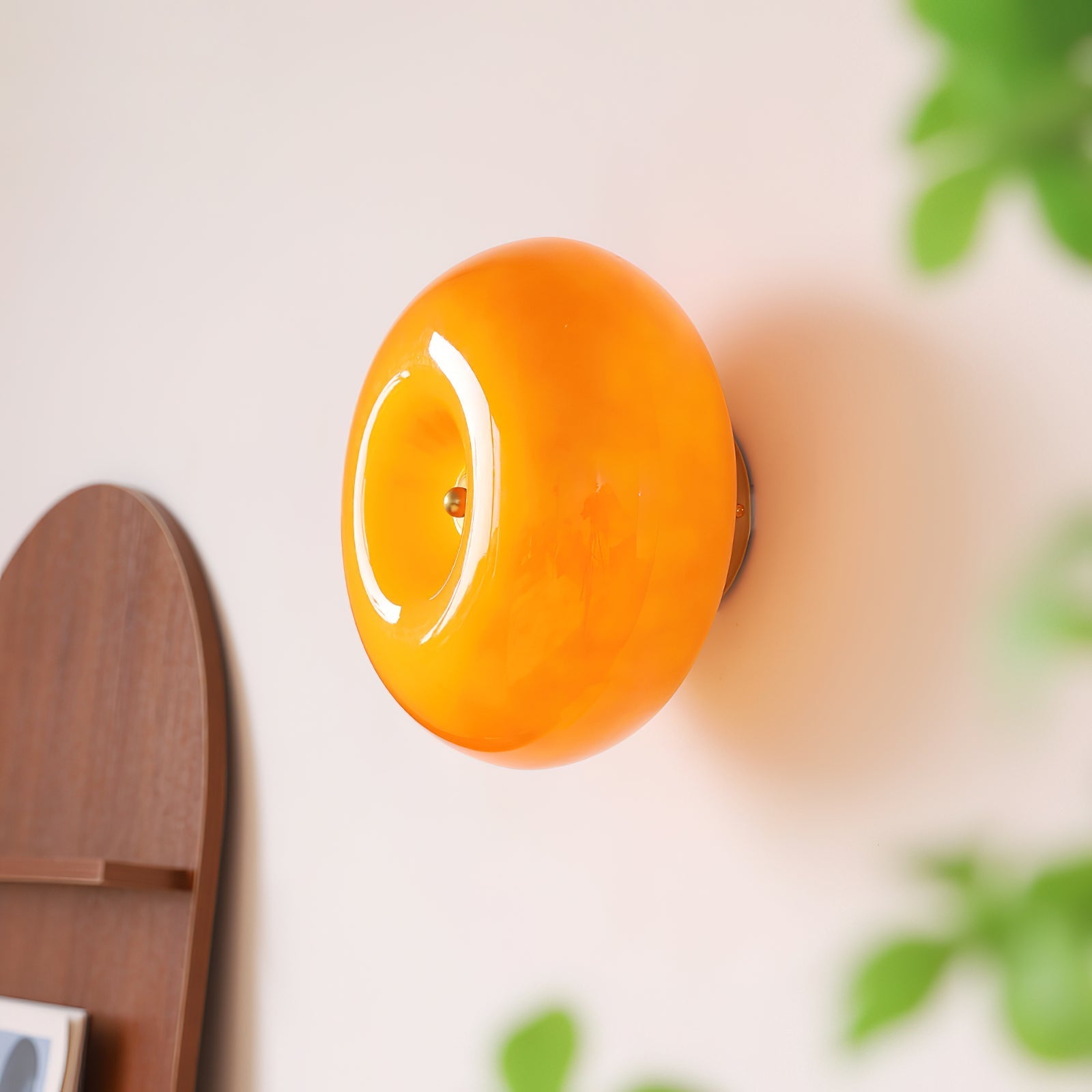 Popo Wall Lamp Glossy Doughnut Glass - Letslighting