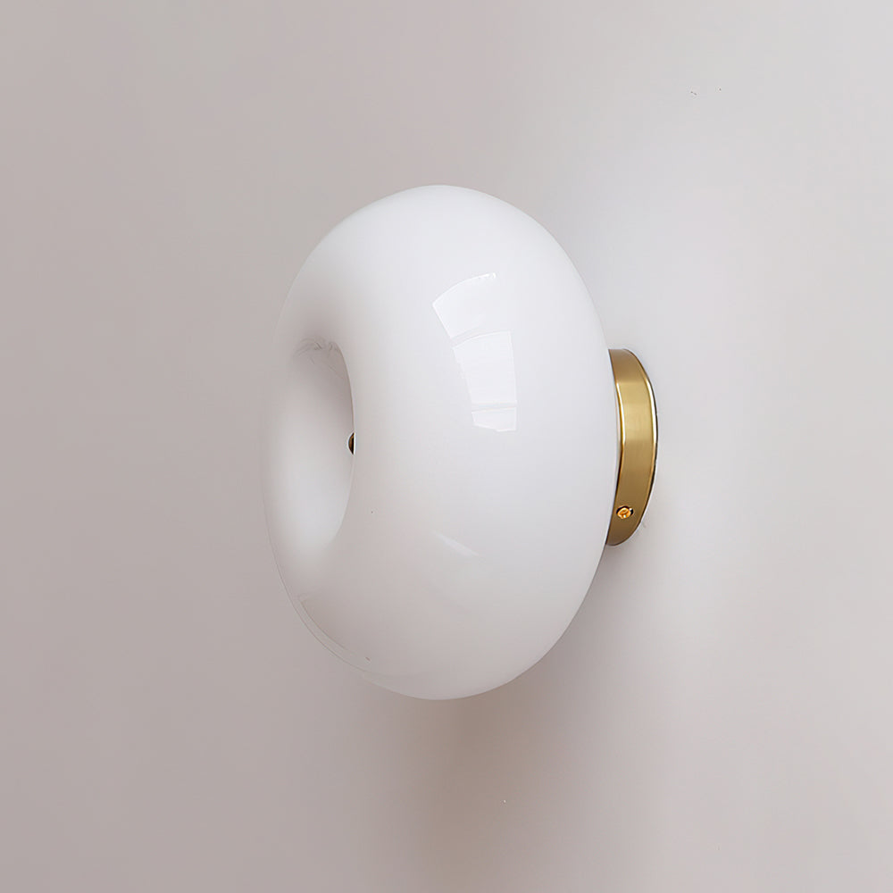 Popo Wall Lamp Glossy Doughnut Glass - Letslighting