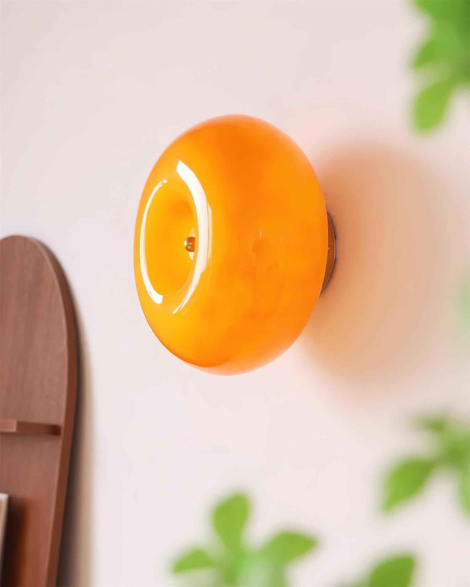 Popo Wall Lamp Glossy Doughnut Glass - Letslighting