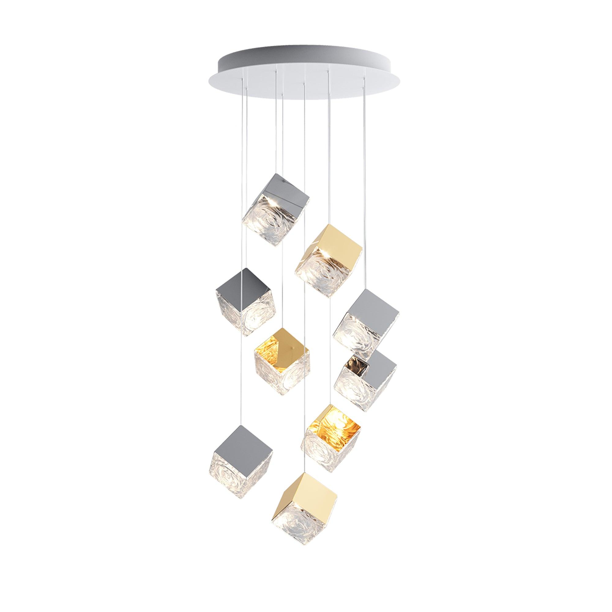 Arco Artistic Geometric Cube Chandelier - Letslighting