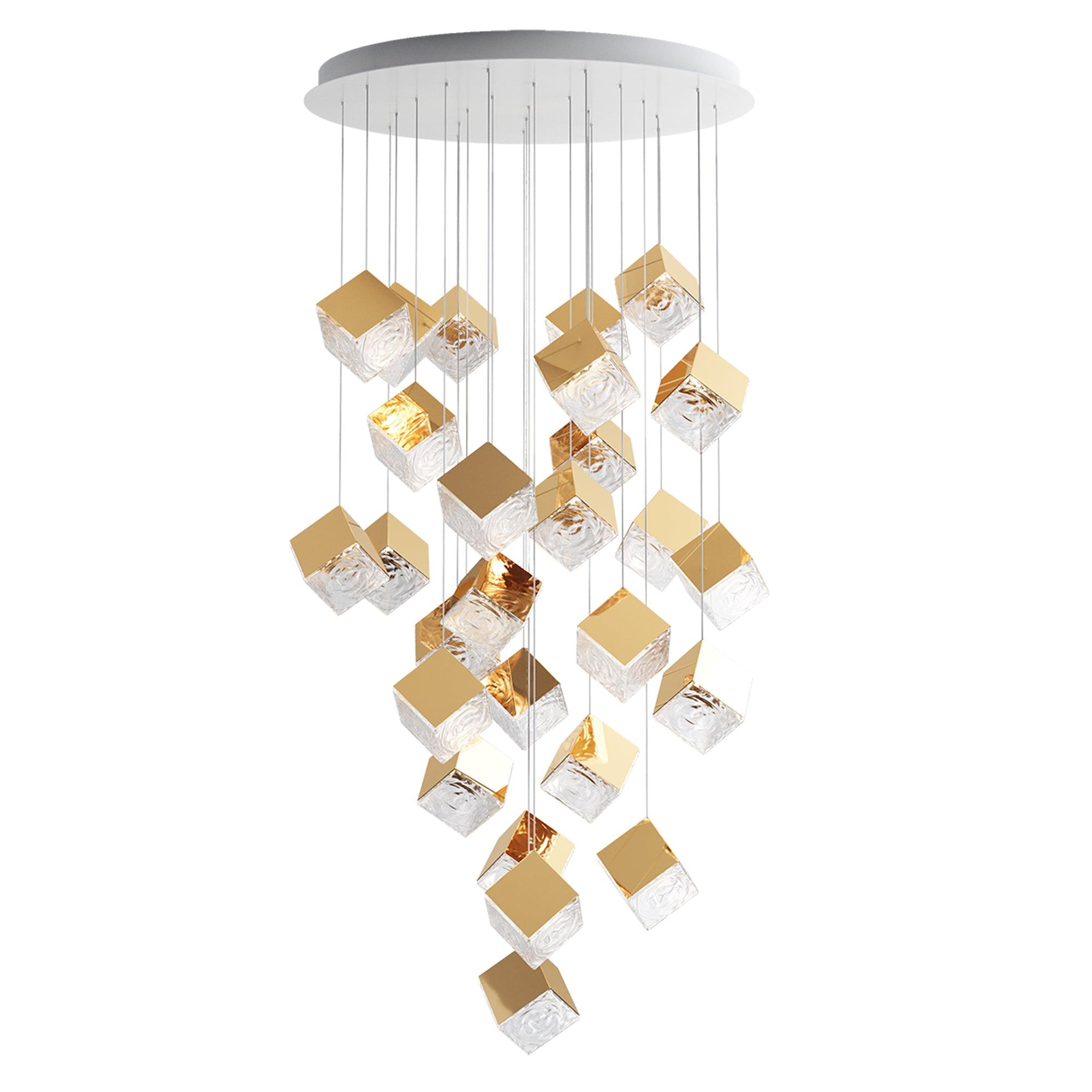 Arco Artistic Geometric Cube Chandelier - Letslighting