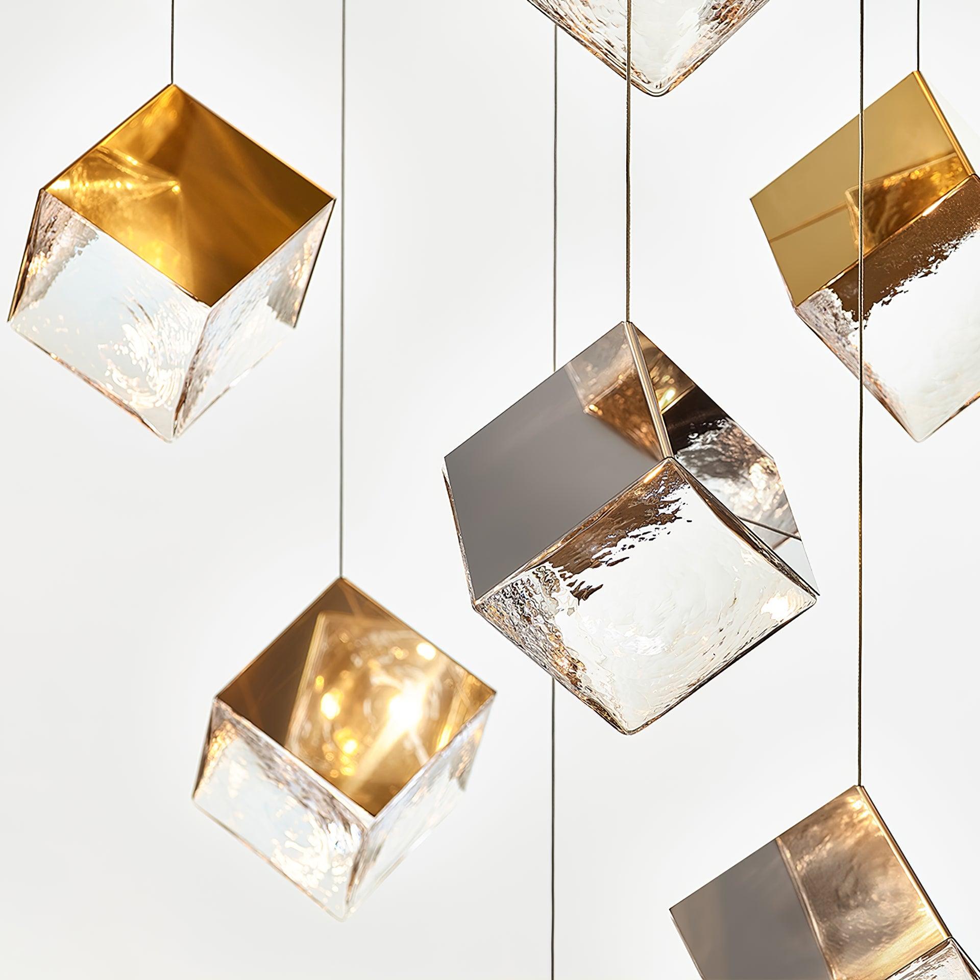 Arco Artistic Geometric Cube Chandelier - Letslighting