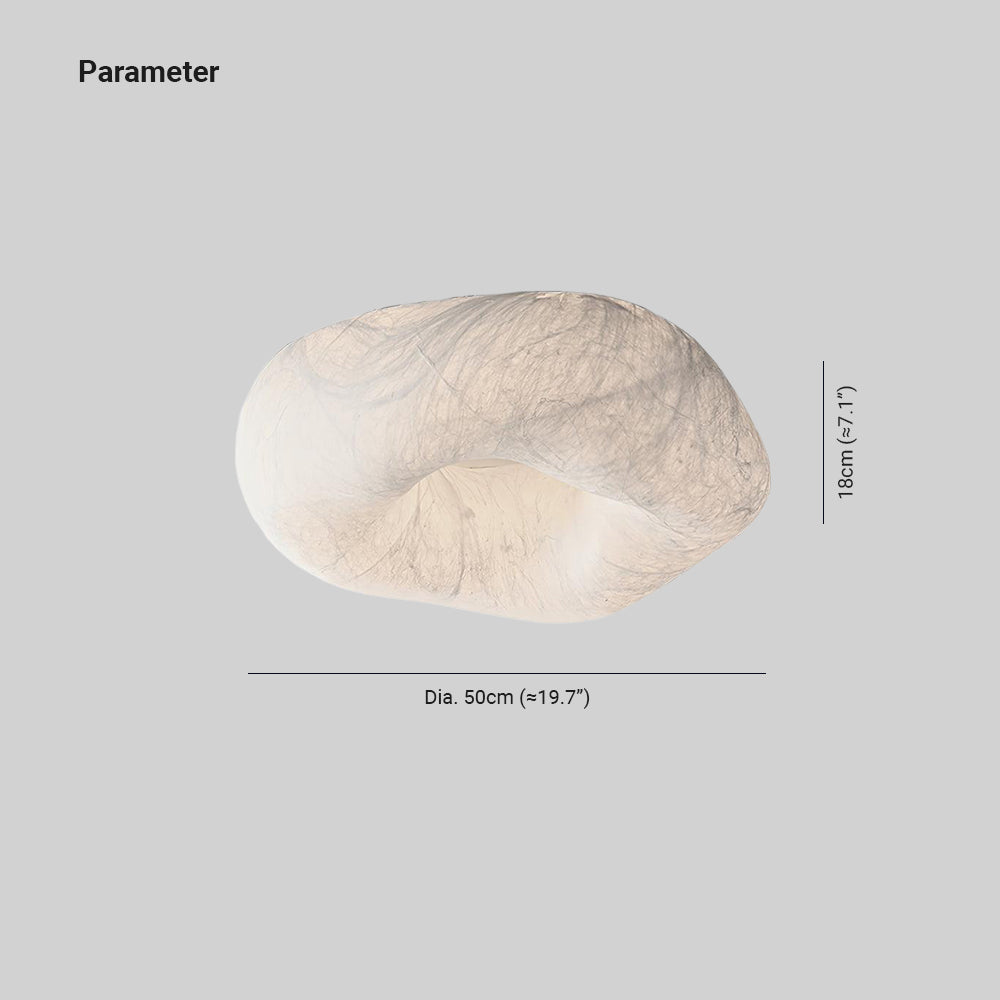 Yunduo Lustre Plafonnier Soie Élégant