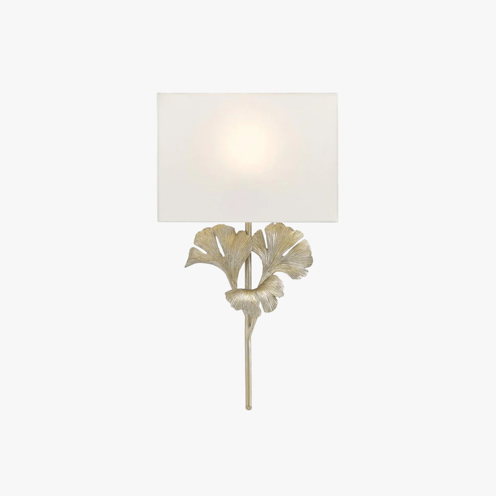 Epoch Vintage Classical Gingko Brass Wall Light Bedroom Living Room
