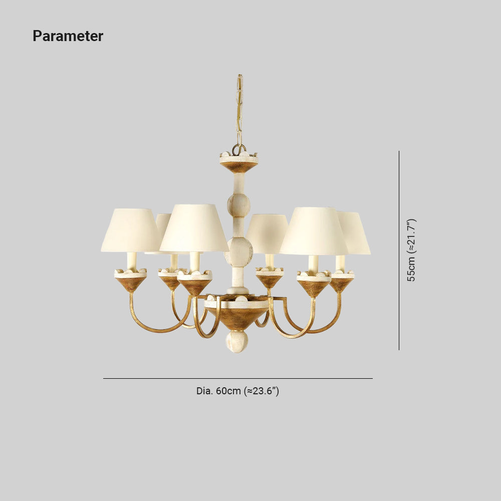 Silva Gorgeous Metal Wood Fabric Pendant Light Dining Room Bedroom