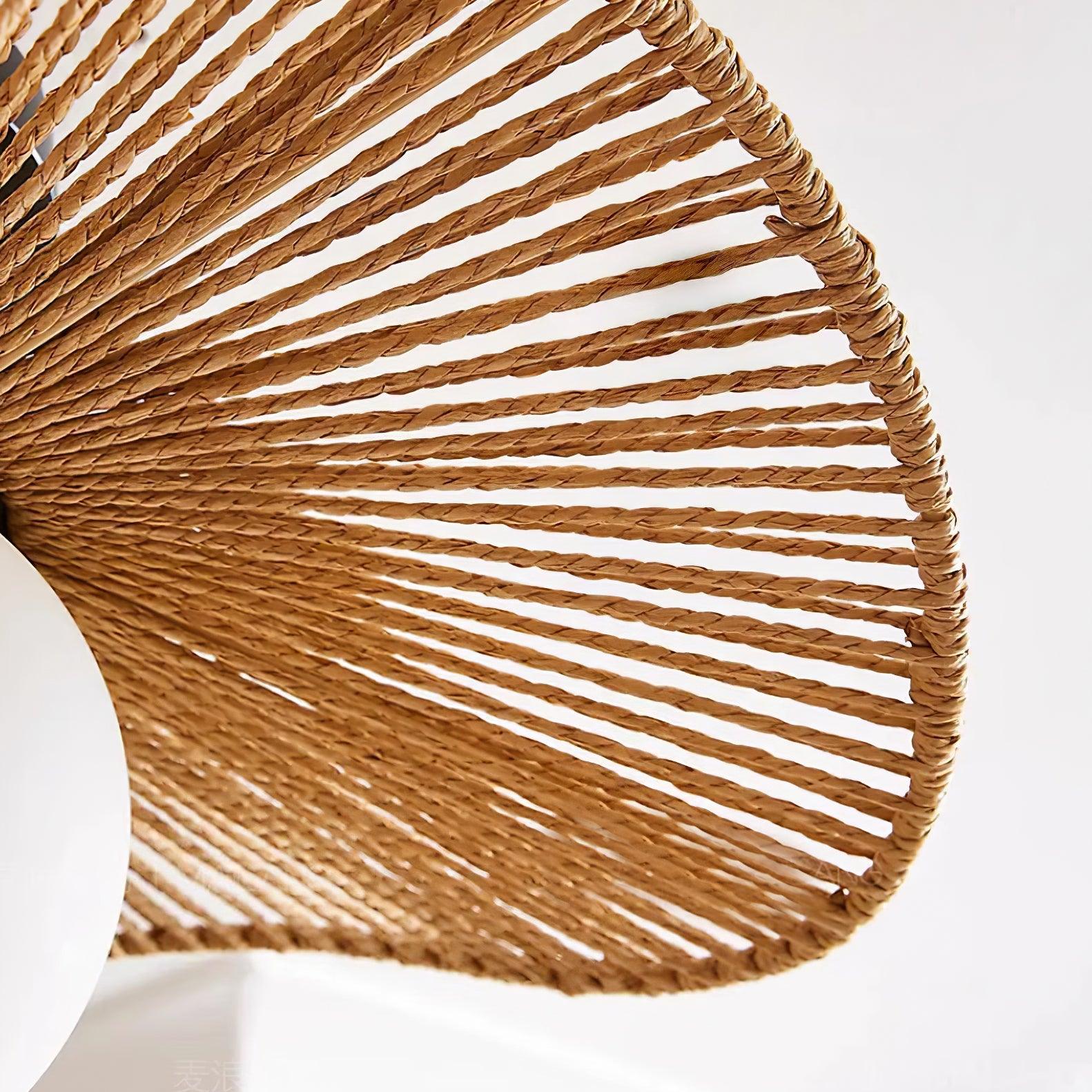 Fynora Woven Semi Flush Ceiling Light - Letslighting