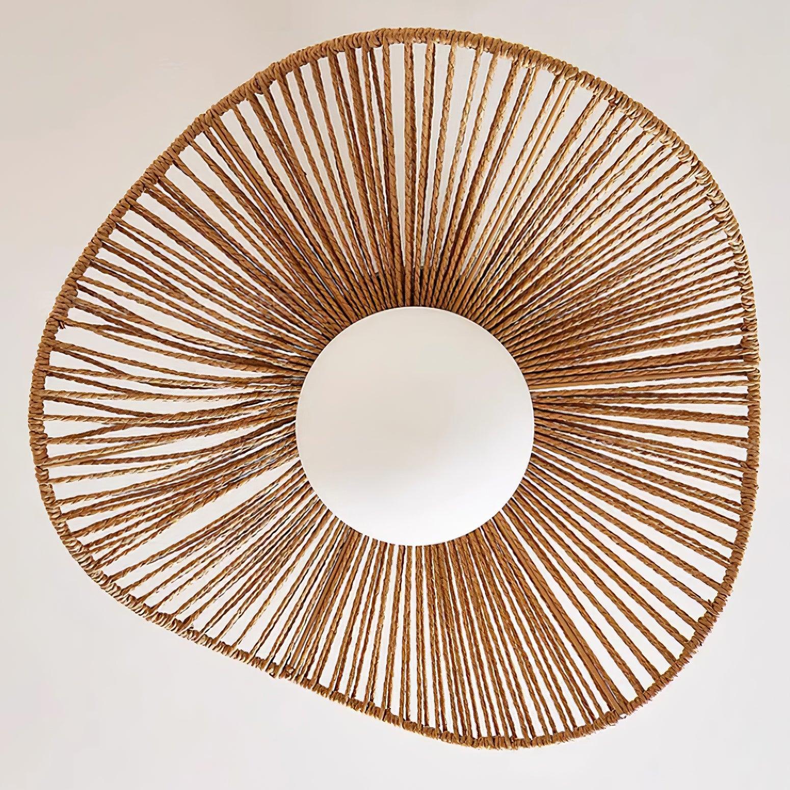 Fynora Woven Semi Flush Ceiling Light - Letslighting