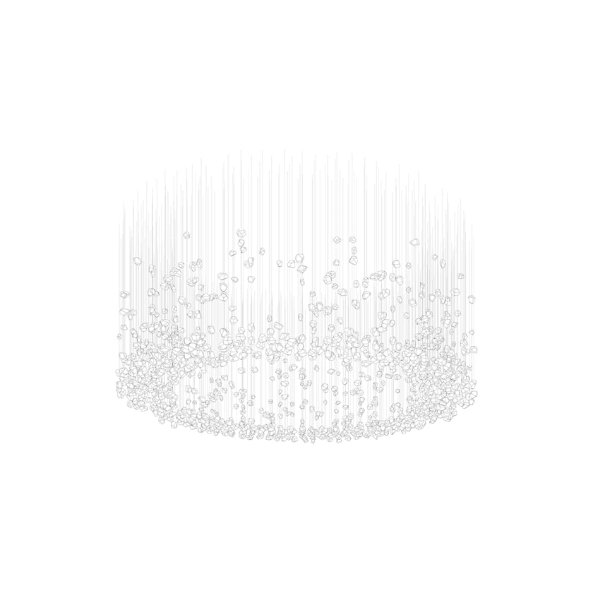 Raw Artistique Luxe Cristal Personnalisable Lustre