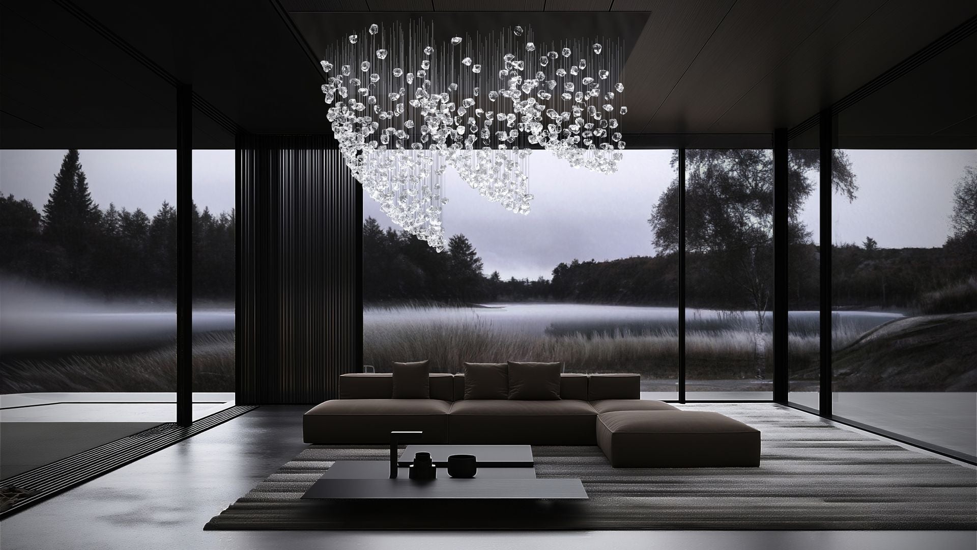 Raw Artistique Luxe Cristal Personnalisable Lustre