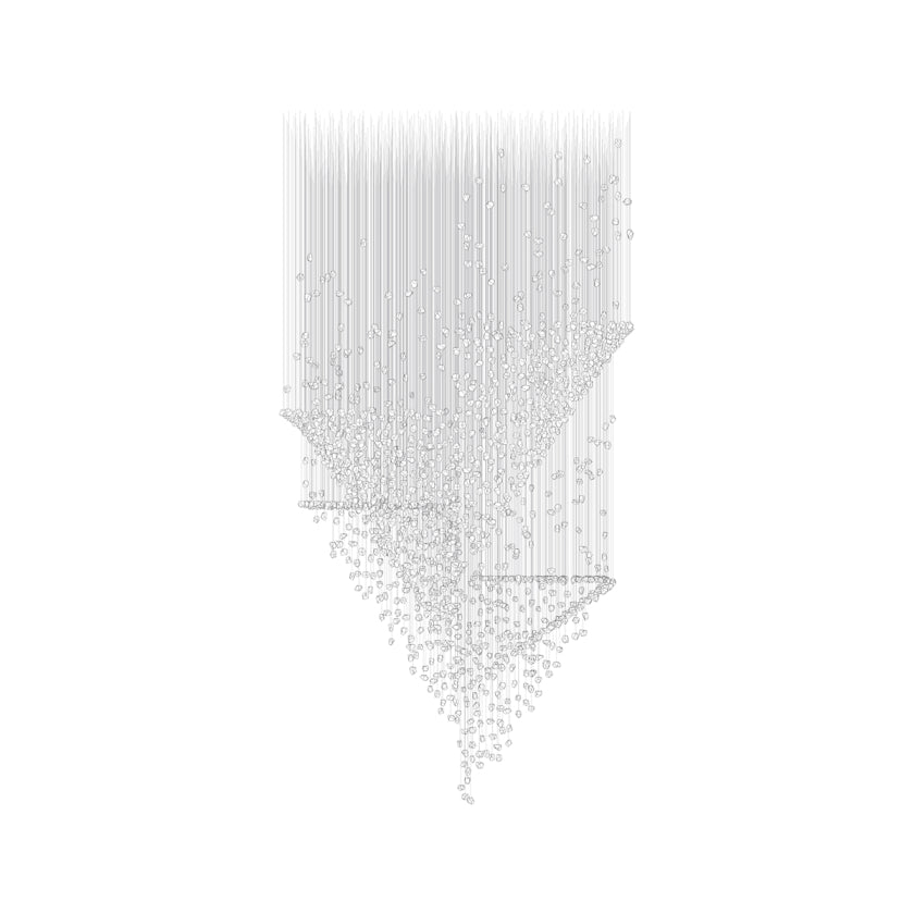 Raw Artistique Luxe Cristal Personnalisable Lustre