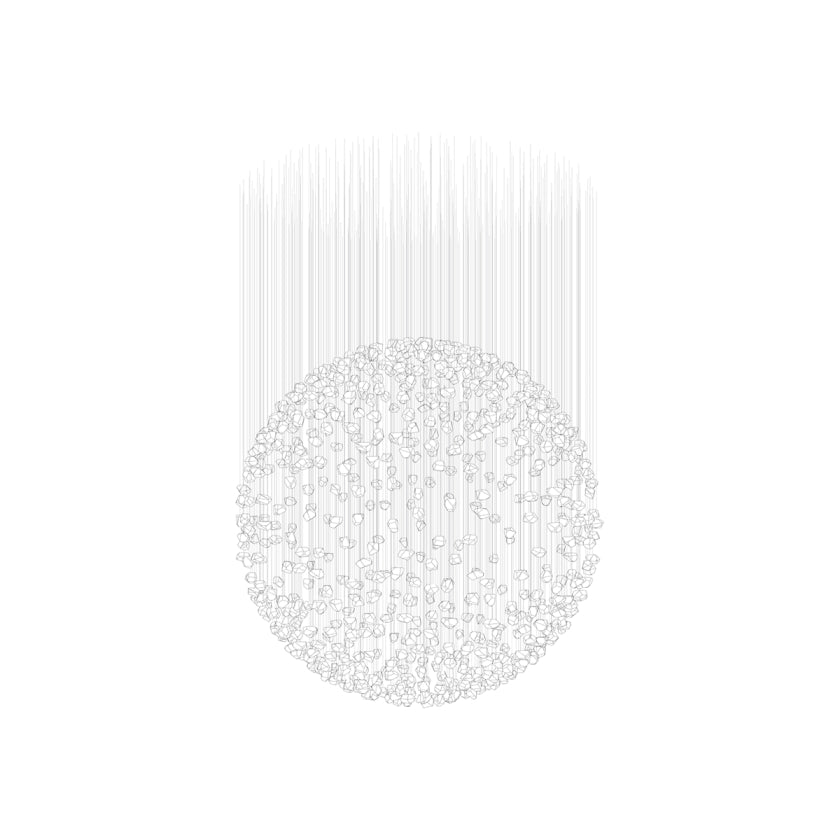 Raw Artistique Luxe Cristal Personnalisable Lustre
