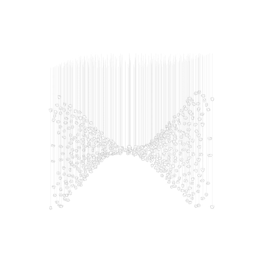 Raw Artistique Luxe Cristal Personnalisable Lustre