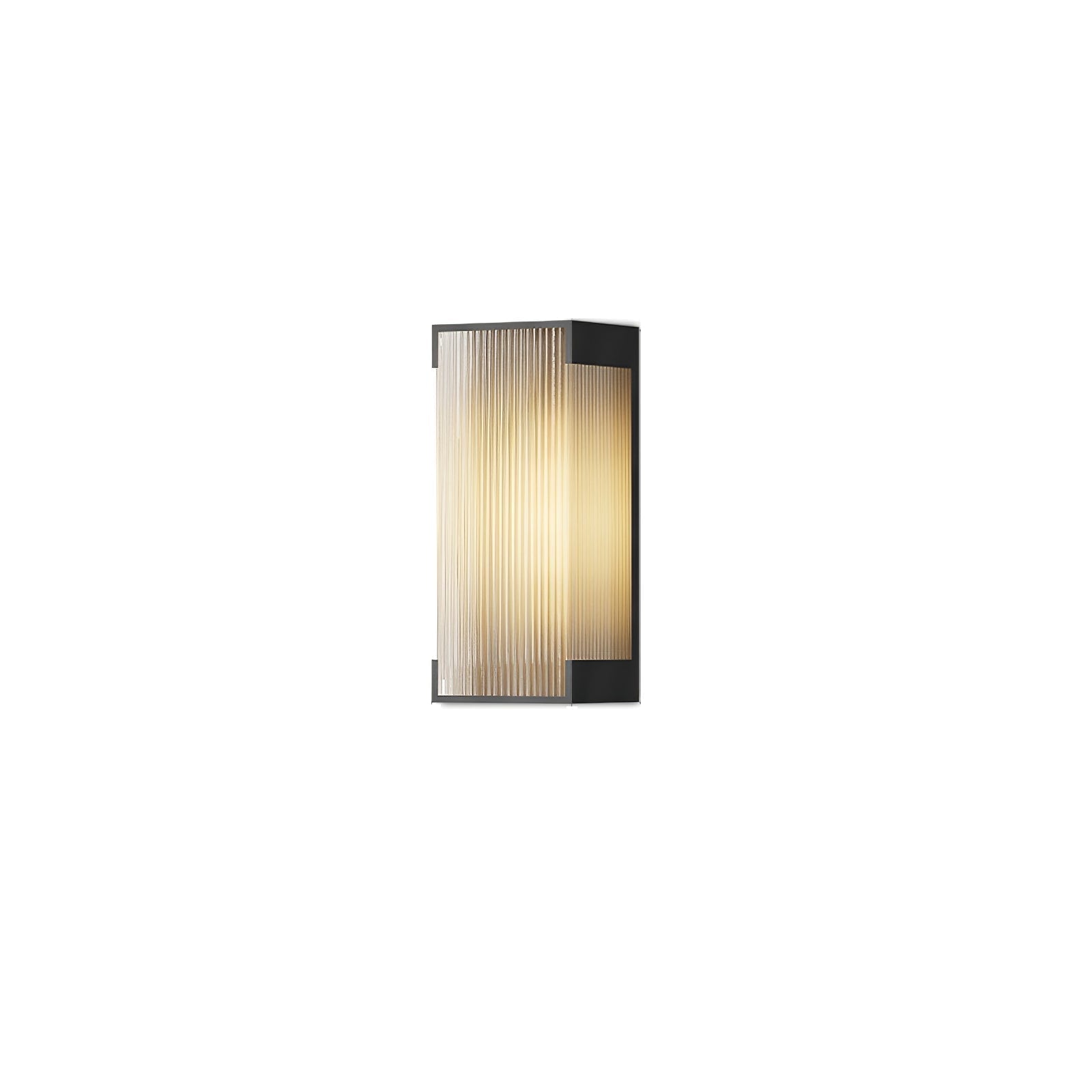 Rectangular Solar Outdoor Wall Light - Blowlighting