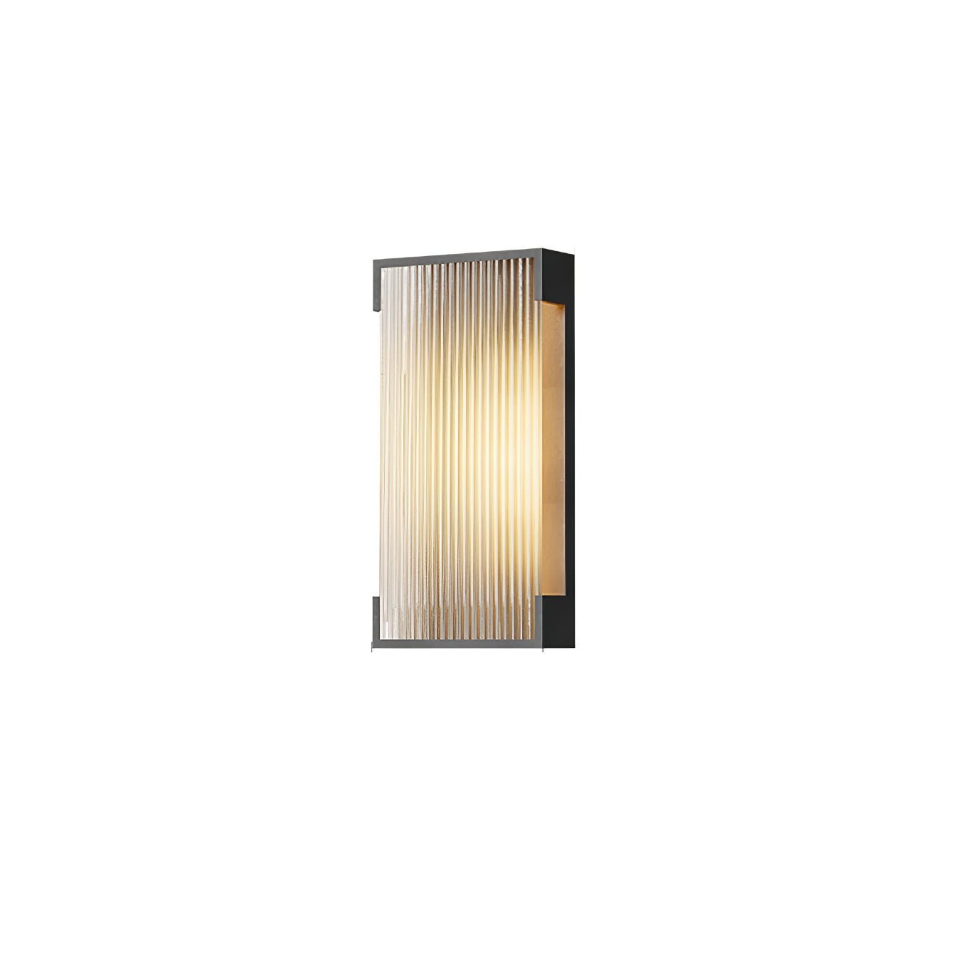 Rectangular Solar Outdoor Wall Light - Blowlighting