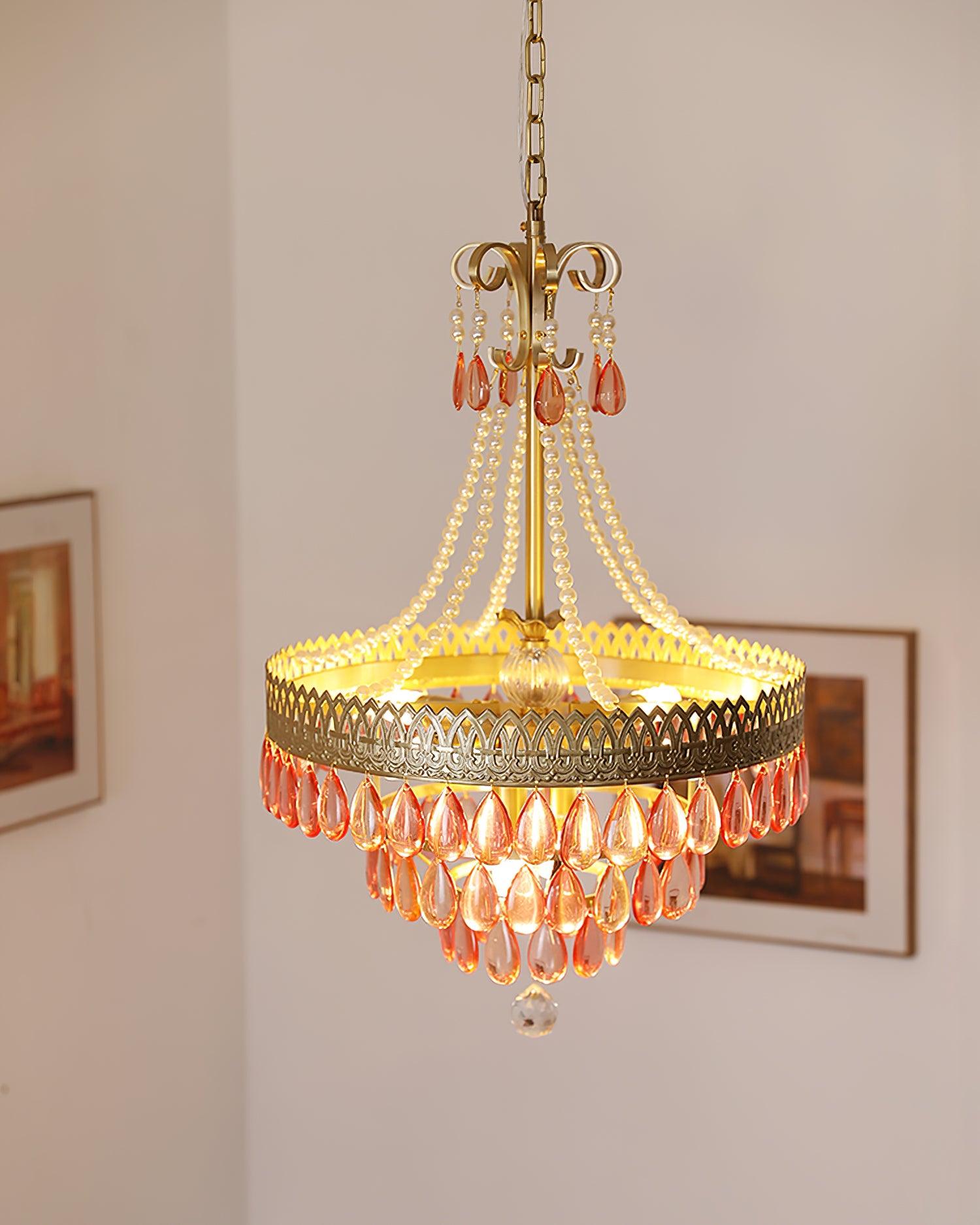 Virello Red Ruby Chandelier - Letslighting