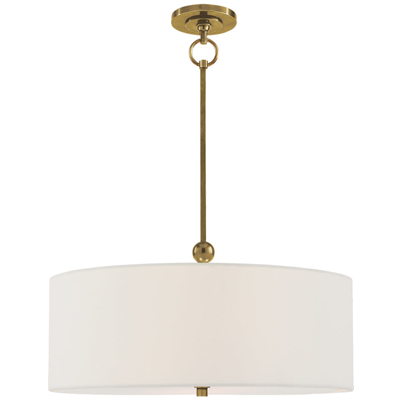Olvynis Modern Minimalist Hanging Brass Fabric Pendant Lamp - Lamp Copper
