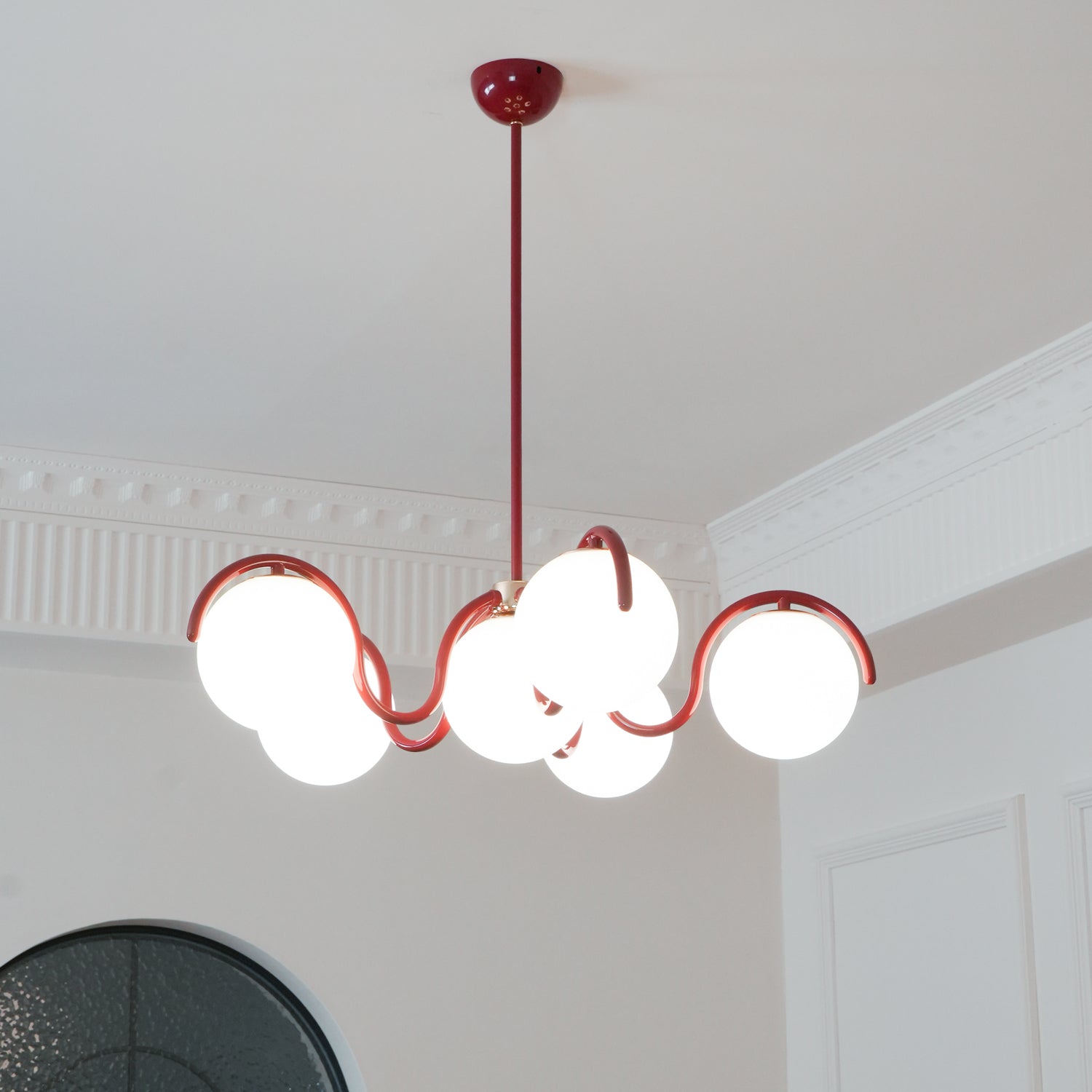Reedway Curve Linear Chandelier - Blowlighting