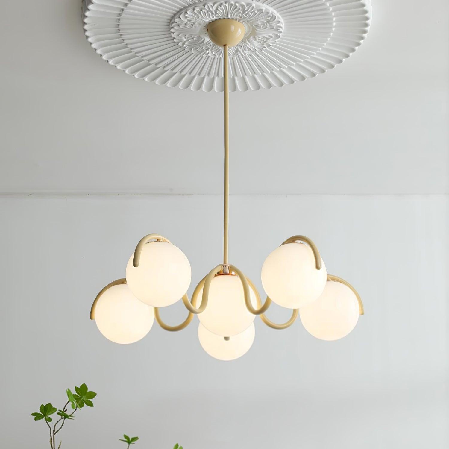 Reedway Curve Linear Chandelier - Blowlighting