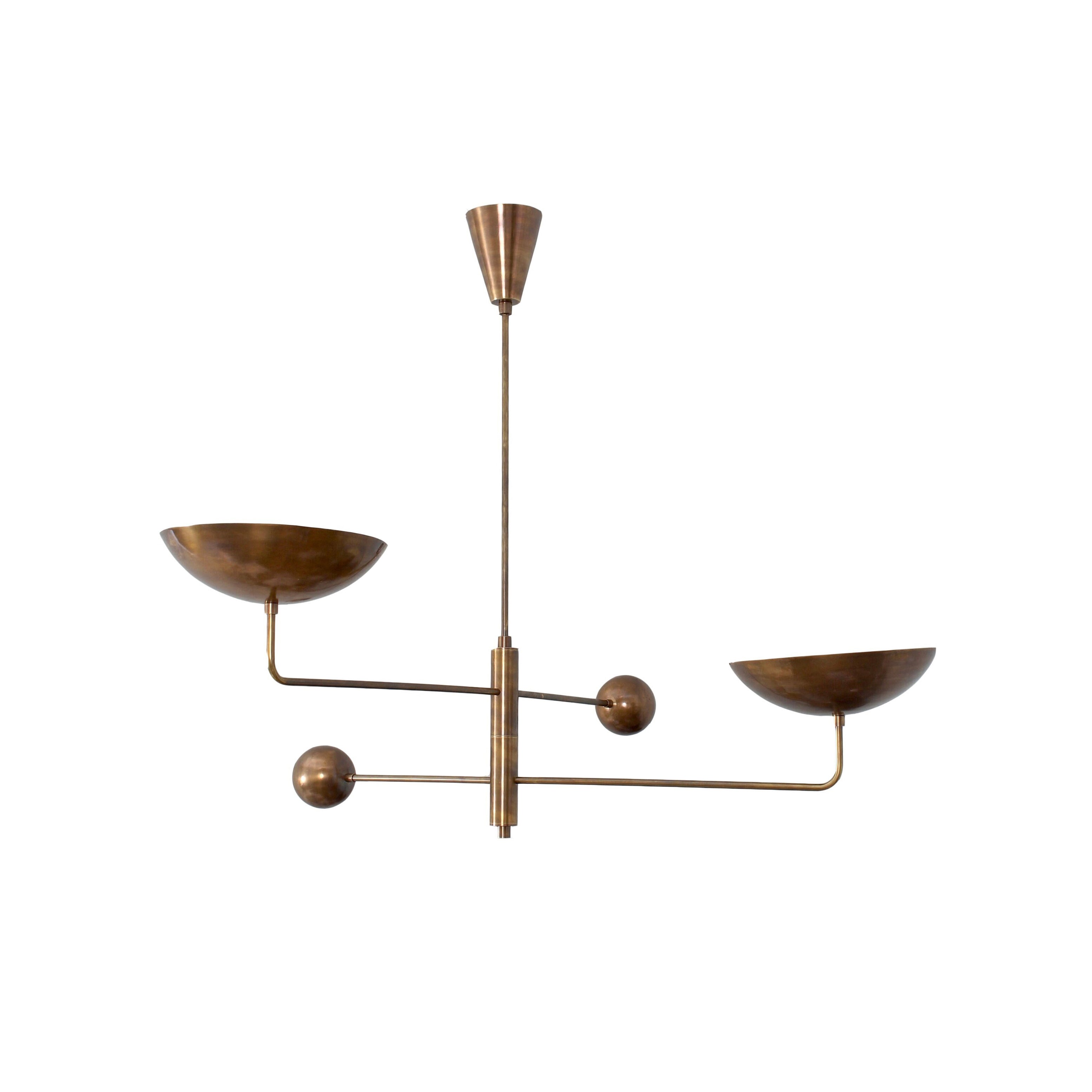 Colora Vintage Industrial Metal Chandelier - Lamp Copper