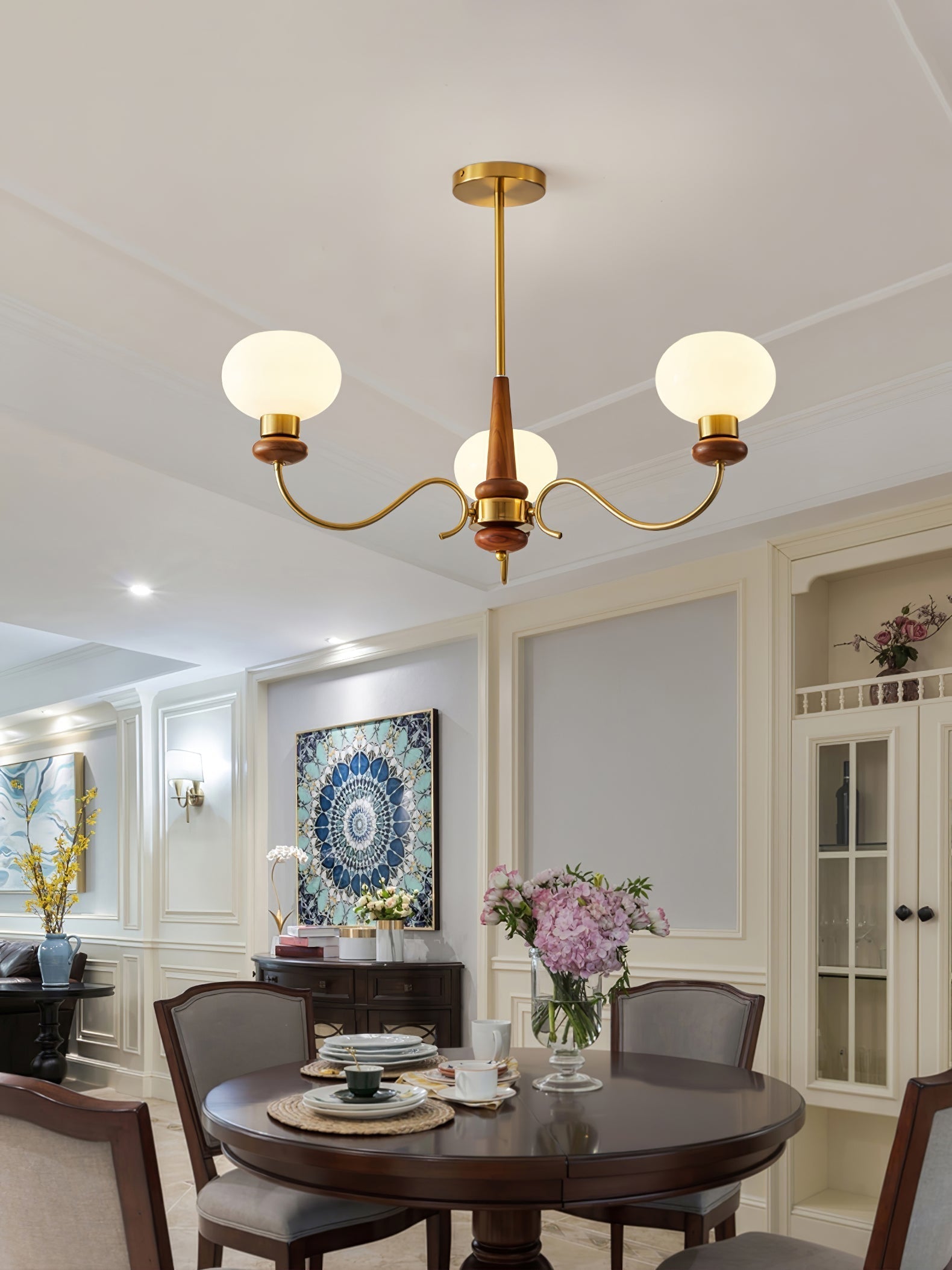 Regency Globe Chandelier - Blowlighting