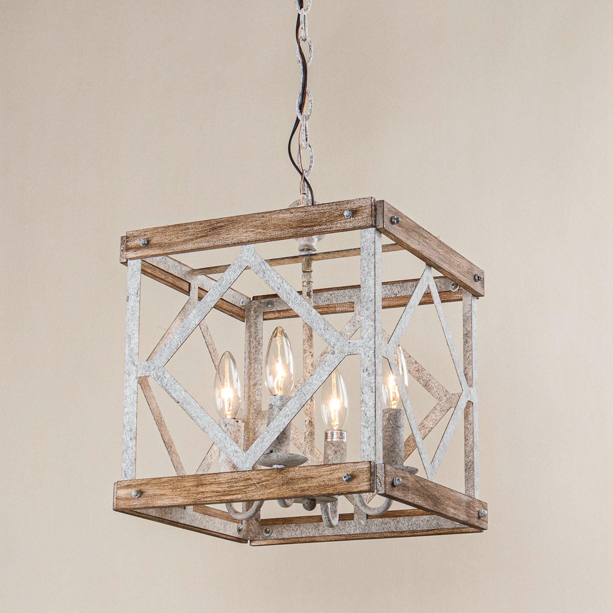 Zelaeora Individual Creativity 4 - Light Wooden Metal Pendant Lamp - Lamp Copper