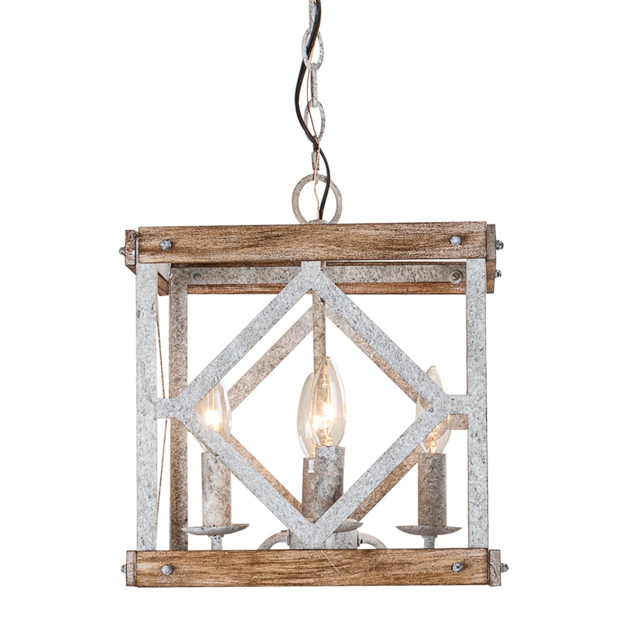 Zelaeora Individual Creativity 4 - Light Wooden Metal Pendant Lamp - Lamp Copper