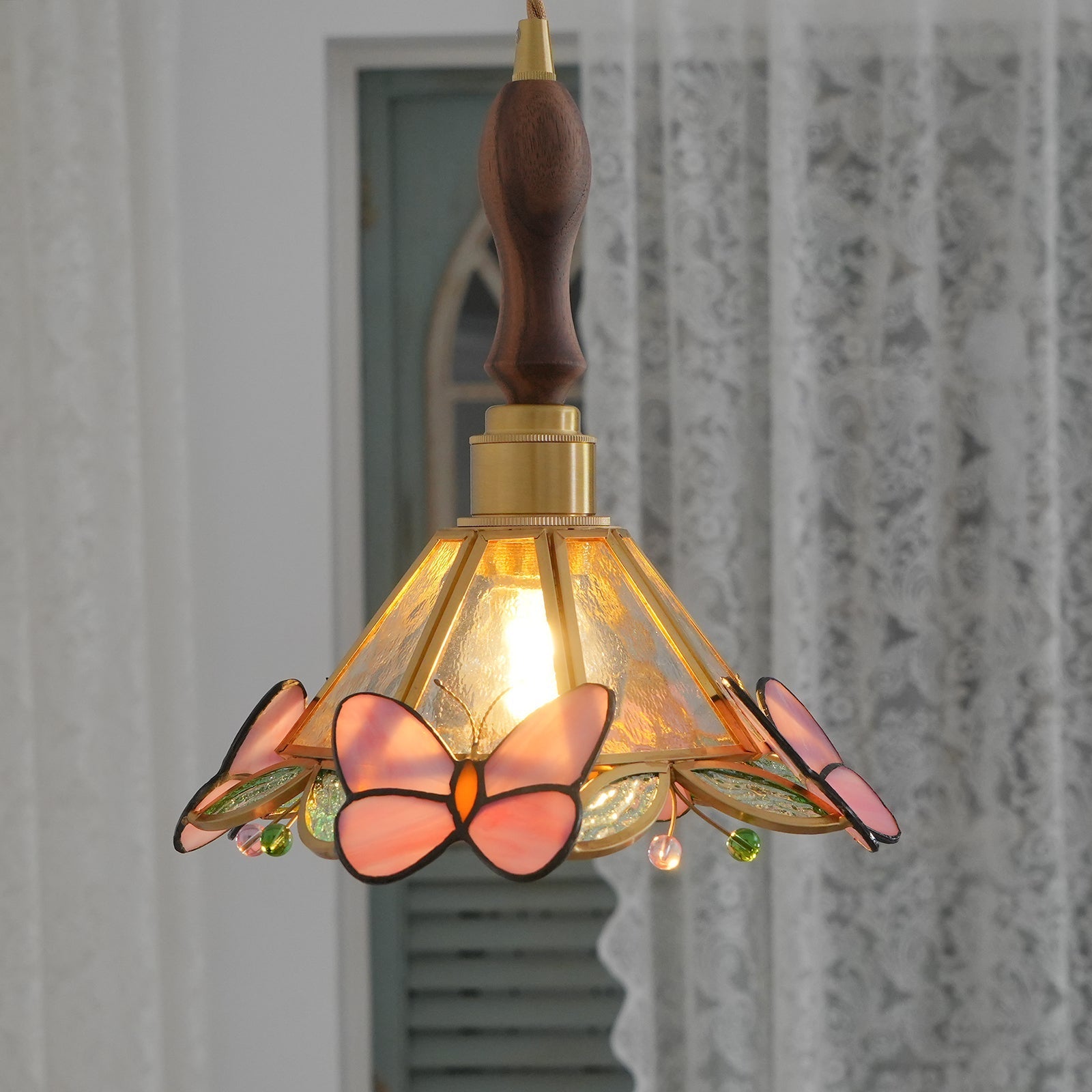 Tiffany Retro Butterfly Pendant Light - Letslighting