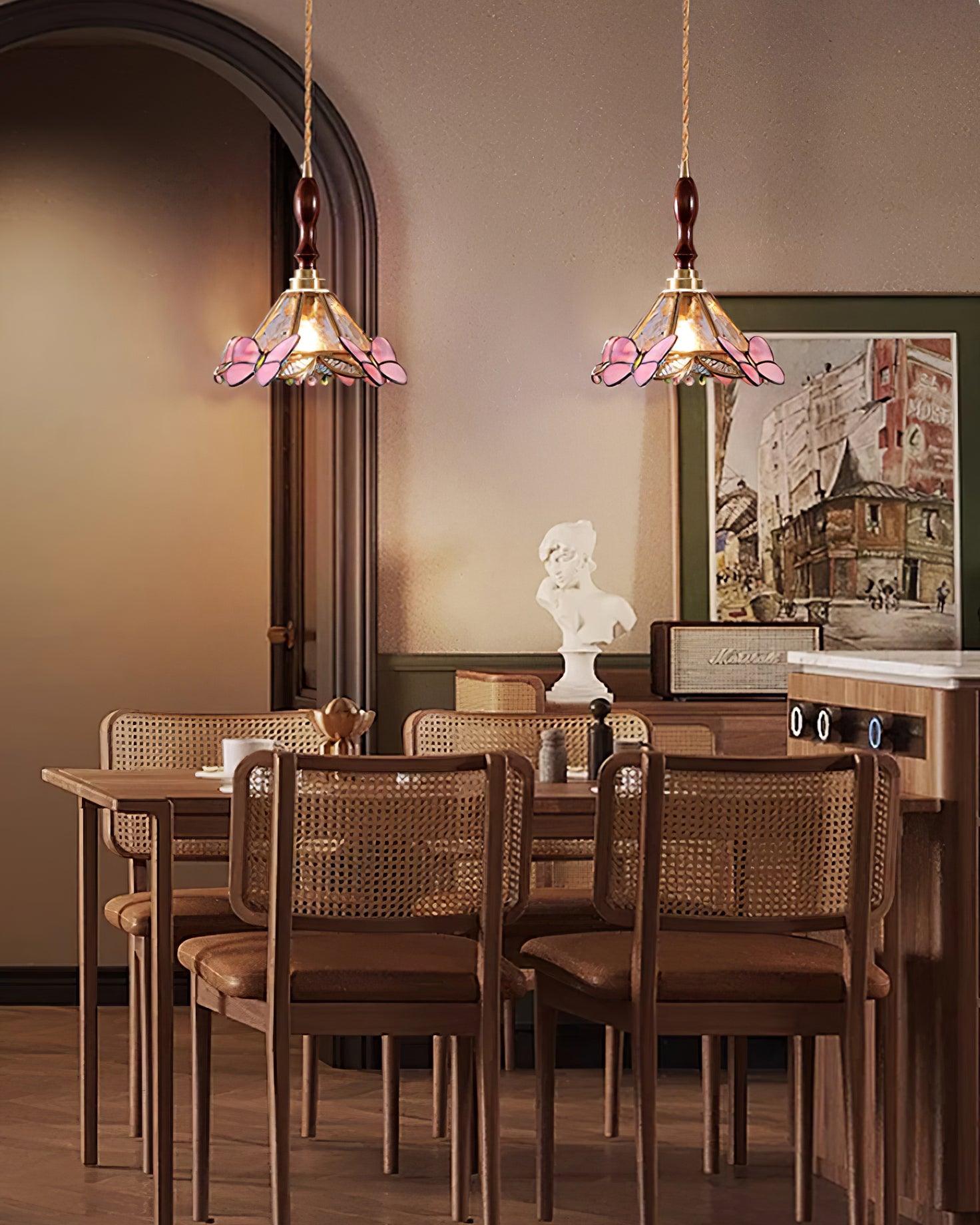 Tiffany Retro Butterfly Pendant Light - Letslighting