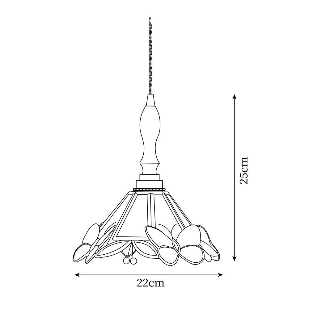 Tiffany Retro Butterfly Pendant Light - Letslighting