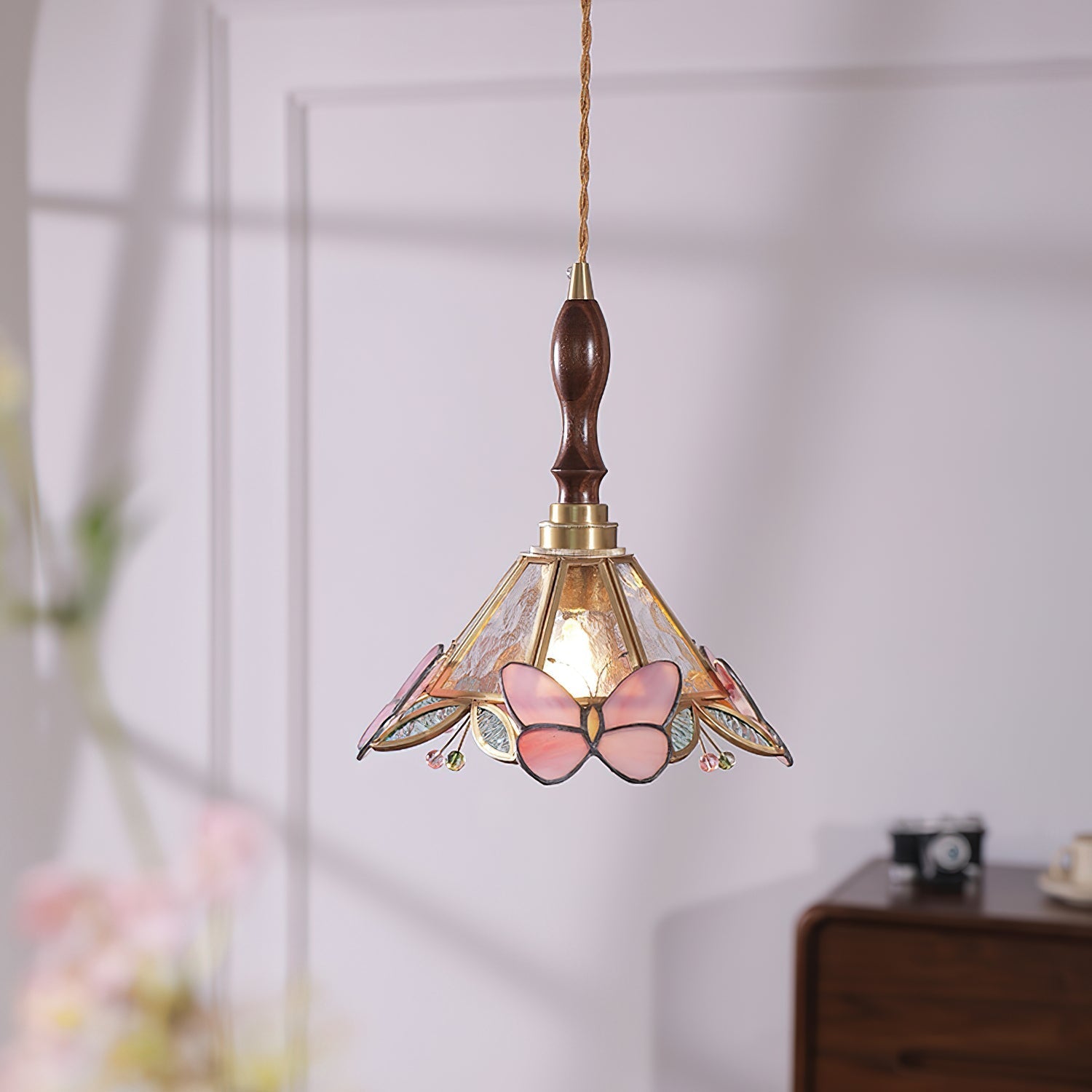 Tiffany Retro Butterfly Pendant Light - Letslighting