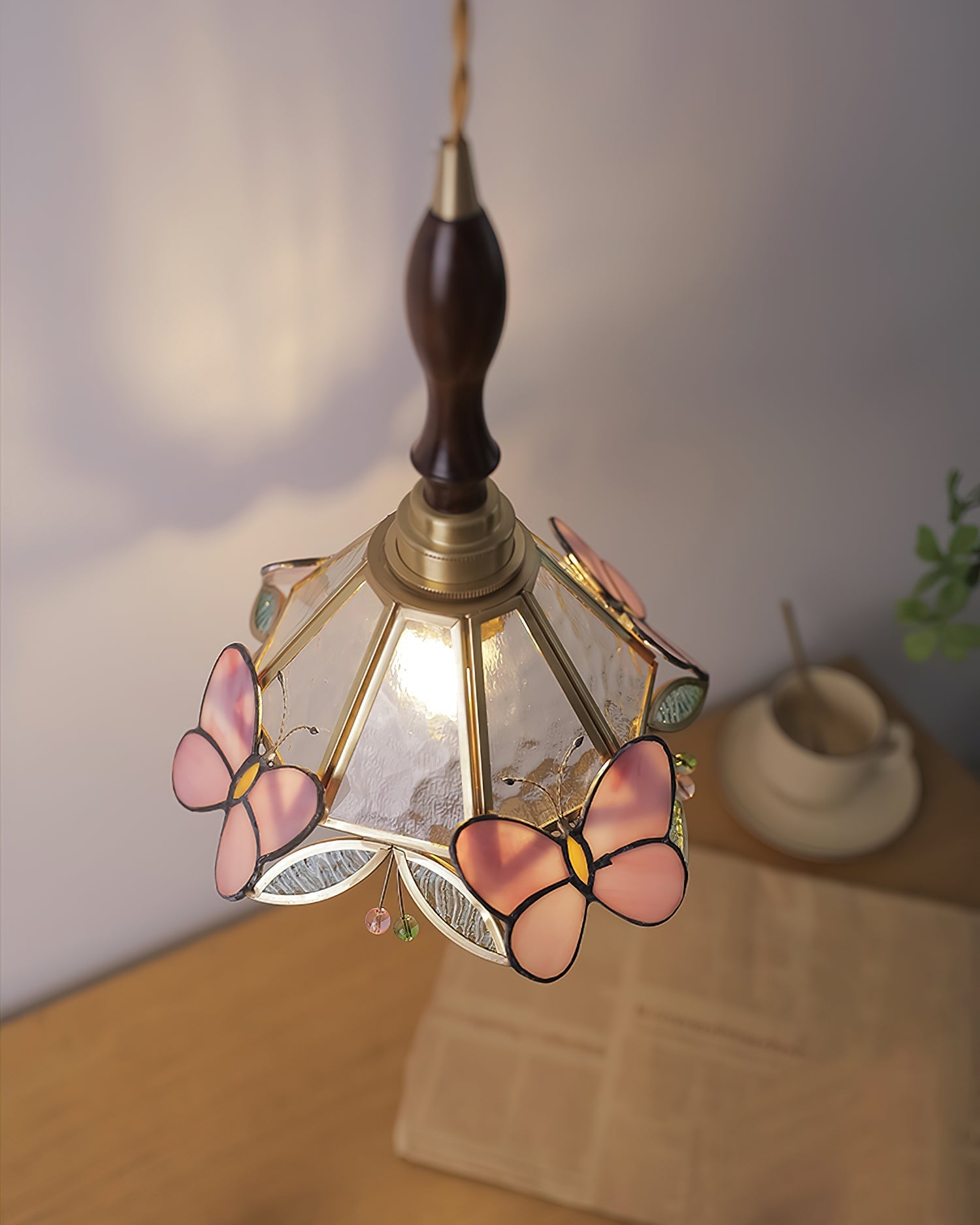 Tiffany Retro Butterfly Pendant Light - Letslighting