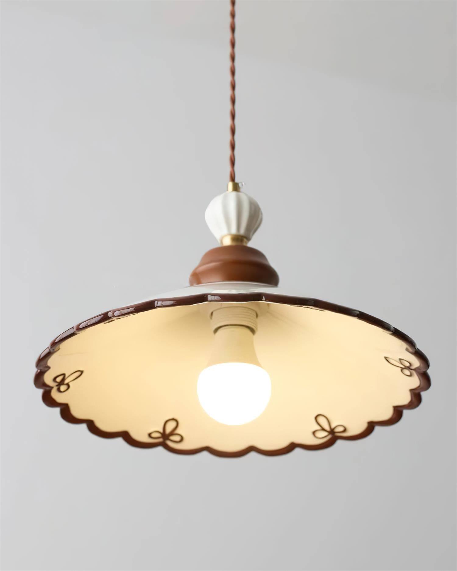 Revelyn Pendant Lamp Scalloped Ribbon - Letslighting