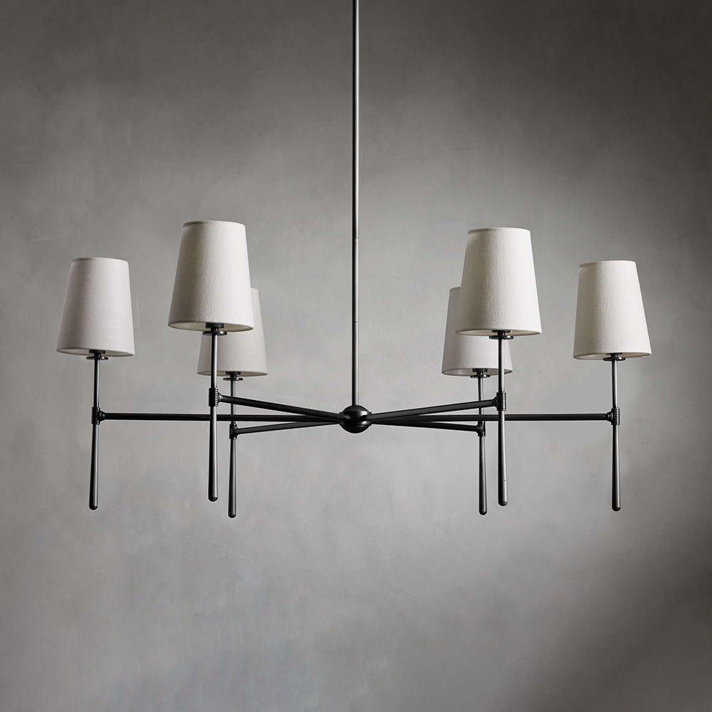Varenne Round Chandelier - Lamp Copper