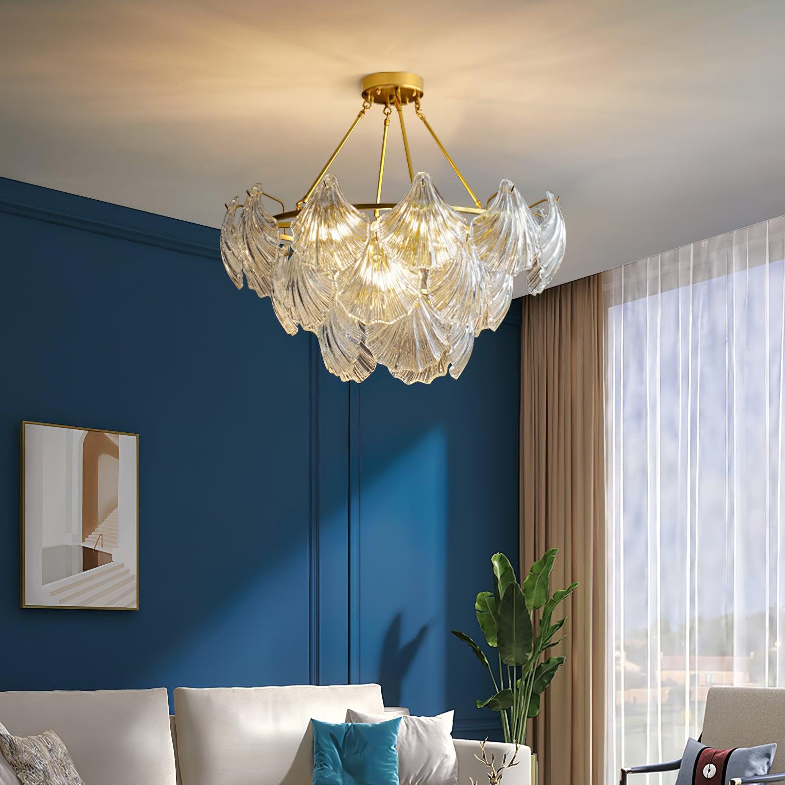 Ribbed Shell Ceiling light - Blowlighting